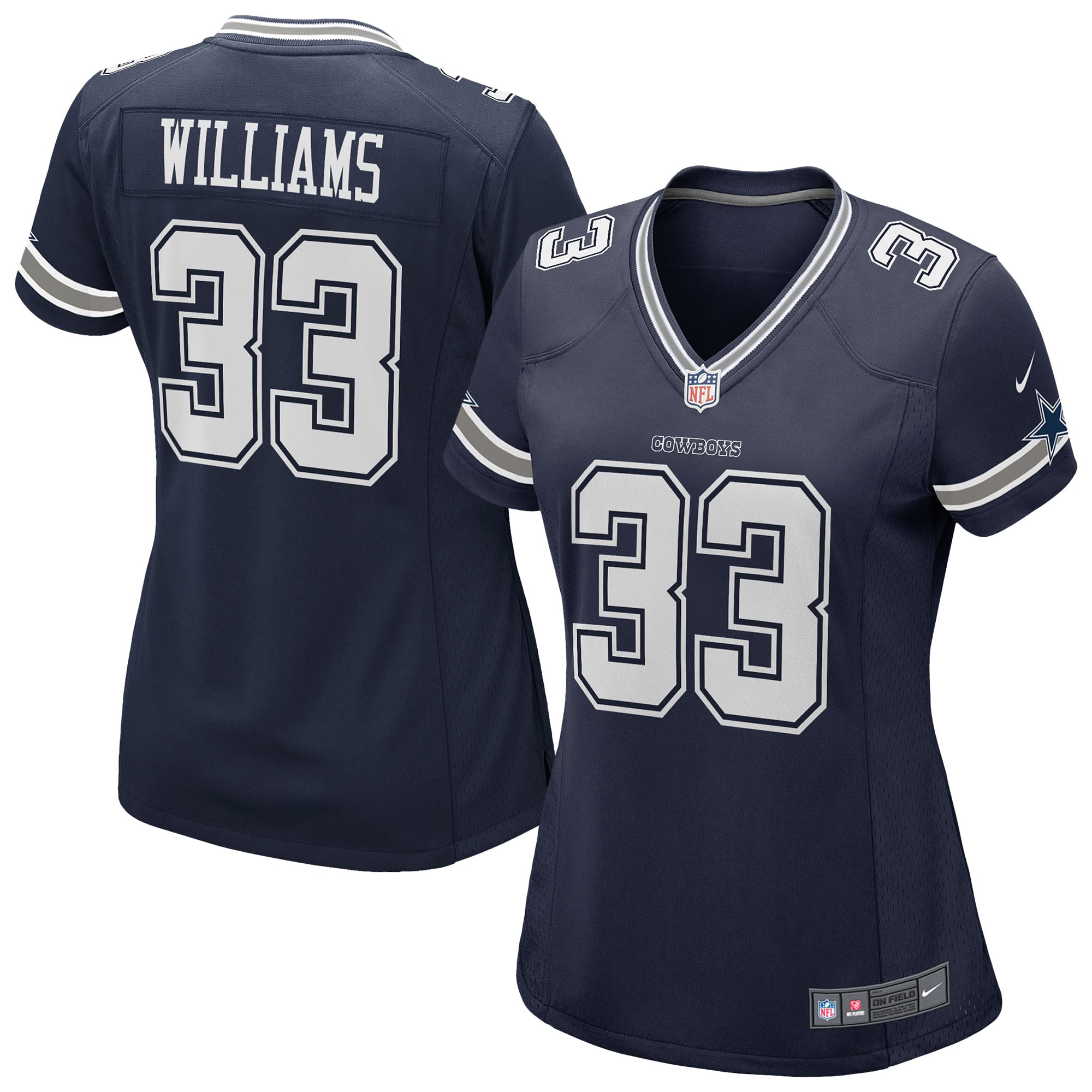 Javonte Williams Dallas Cowboys Game Jersey Navy NFL Football Fan Wear