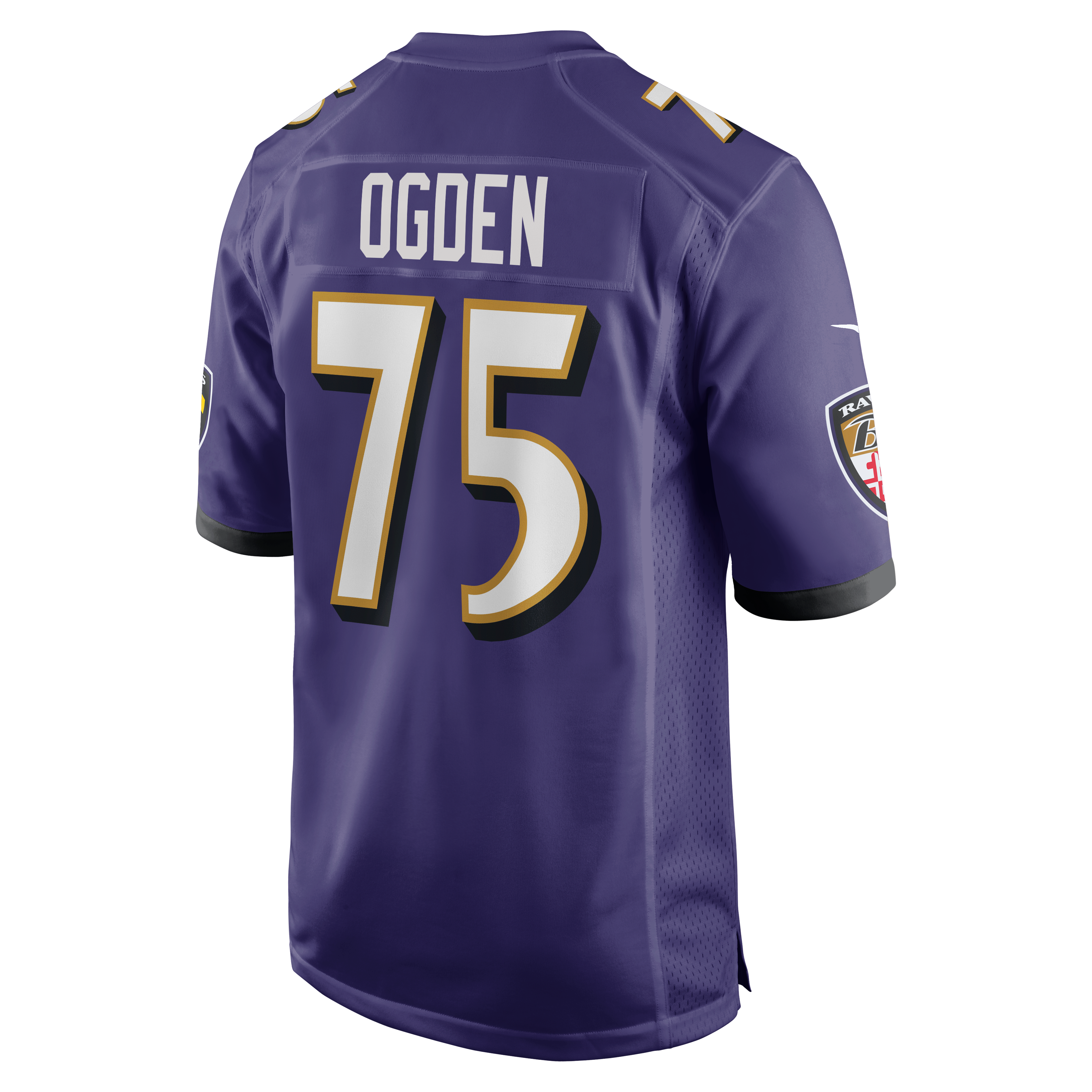 Jonathan Ogden Retired Baltimore Ravens Player Jersey Purple NFL Football Fan Wear