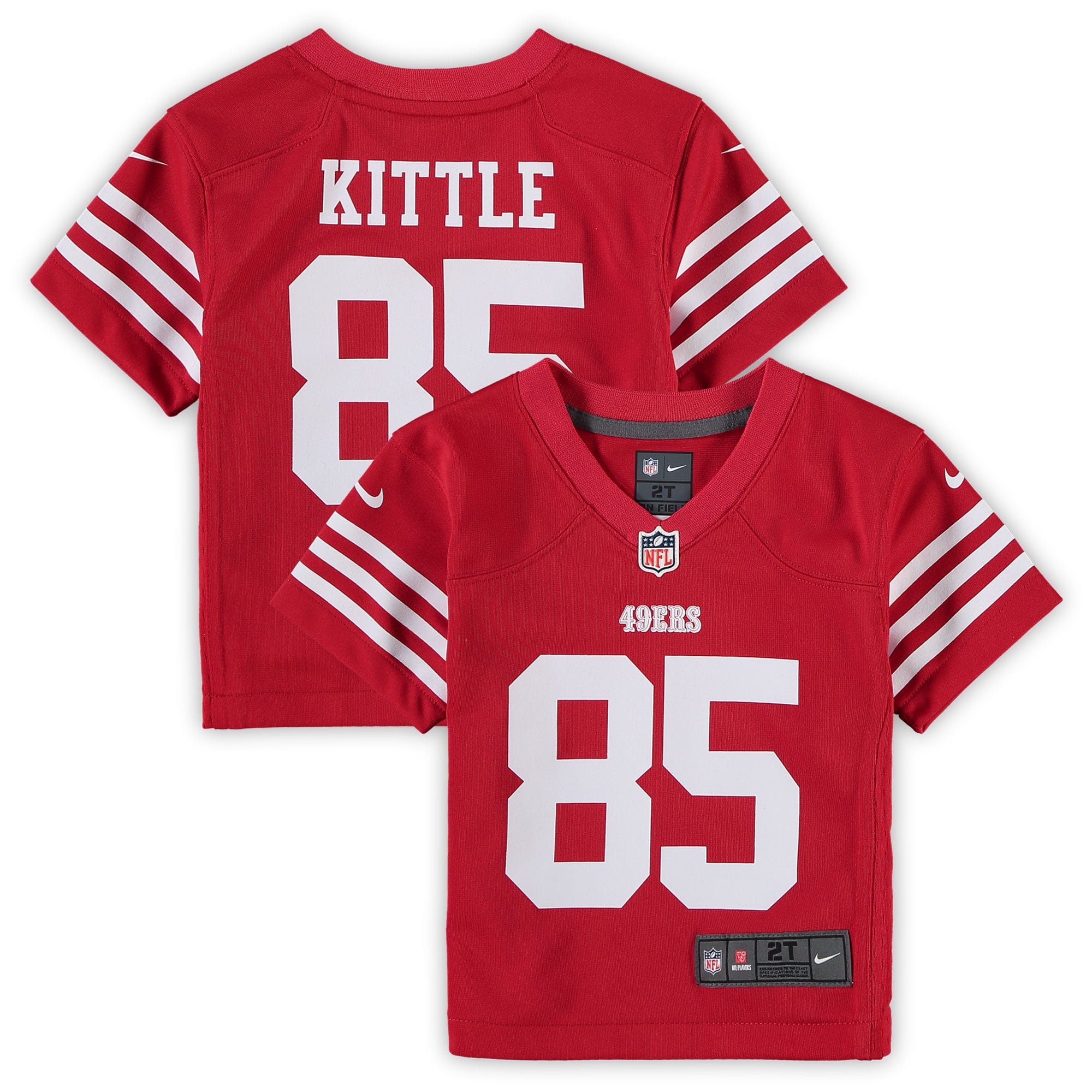 George Kittle San Francisco 49ers Game Jersey Scarlet NFL Football Fan Wear