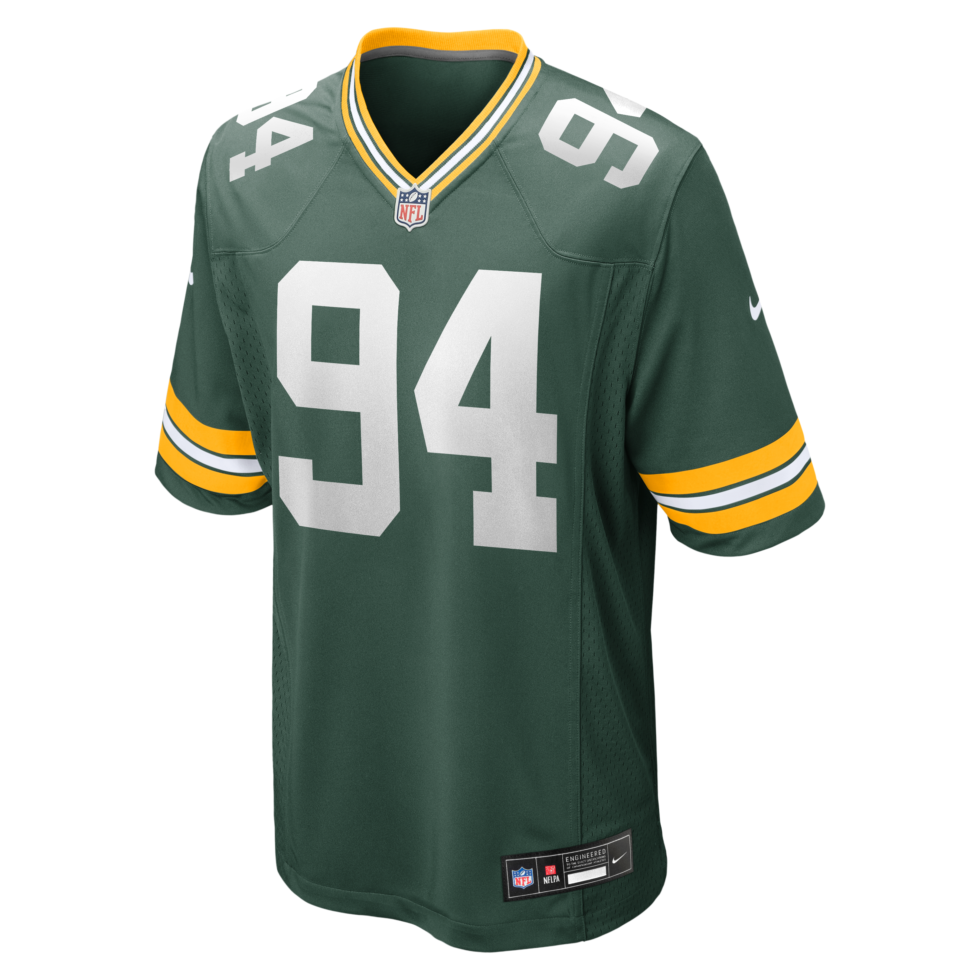 Karl Brooks Green Bay Packers Game Jersey Green NFL Football Fan Wear