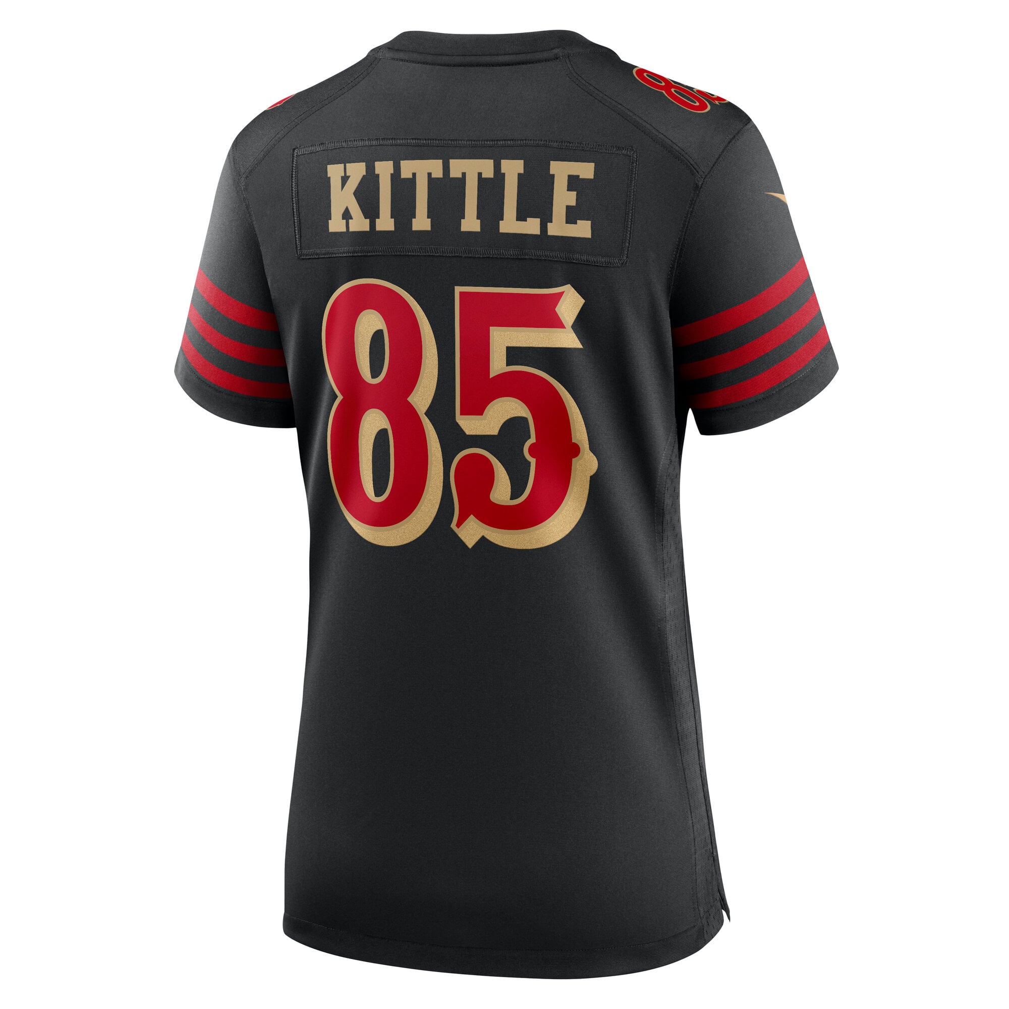 George Kittle San Francisco 49ers Game Jersey Black NFL Football Fan Wear George Kittle