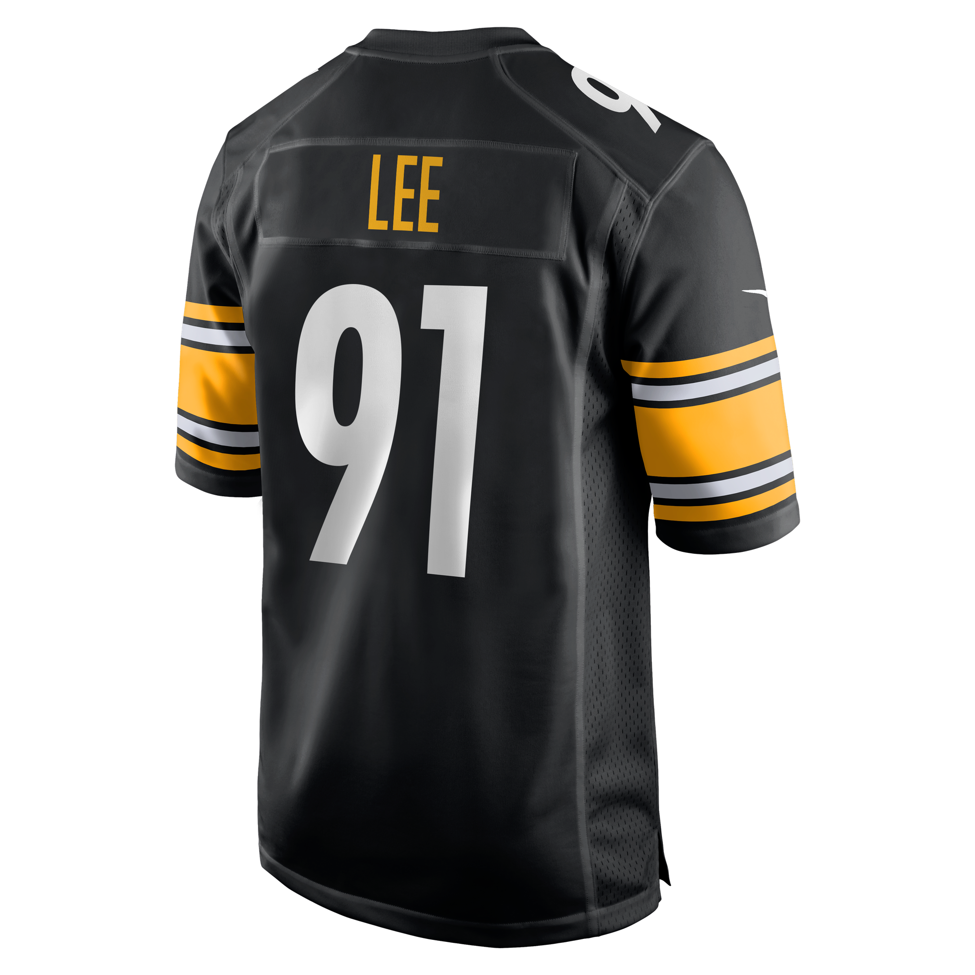 Logan Lee Pittsburgh Steelers Game Jersey Black NFL Football Fan Wear