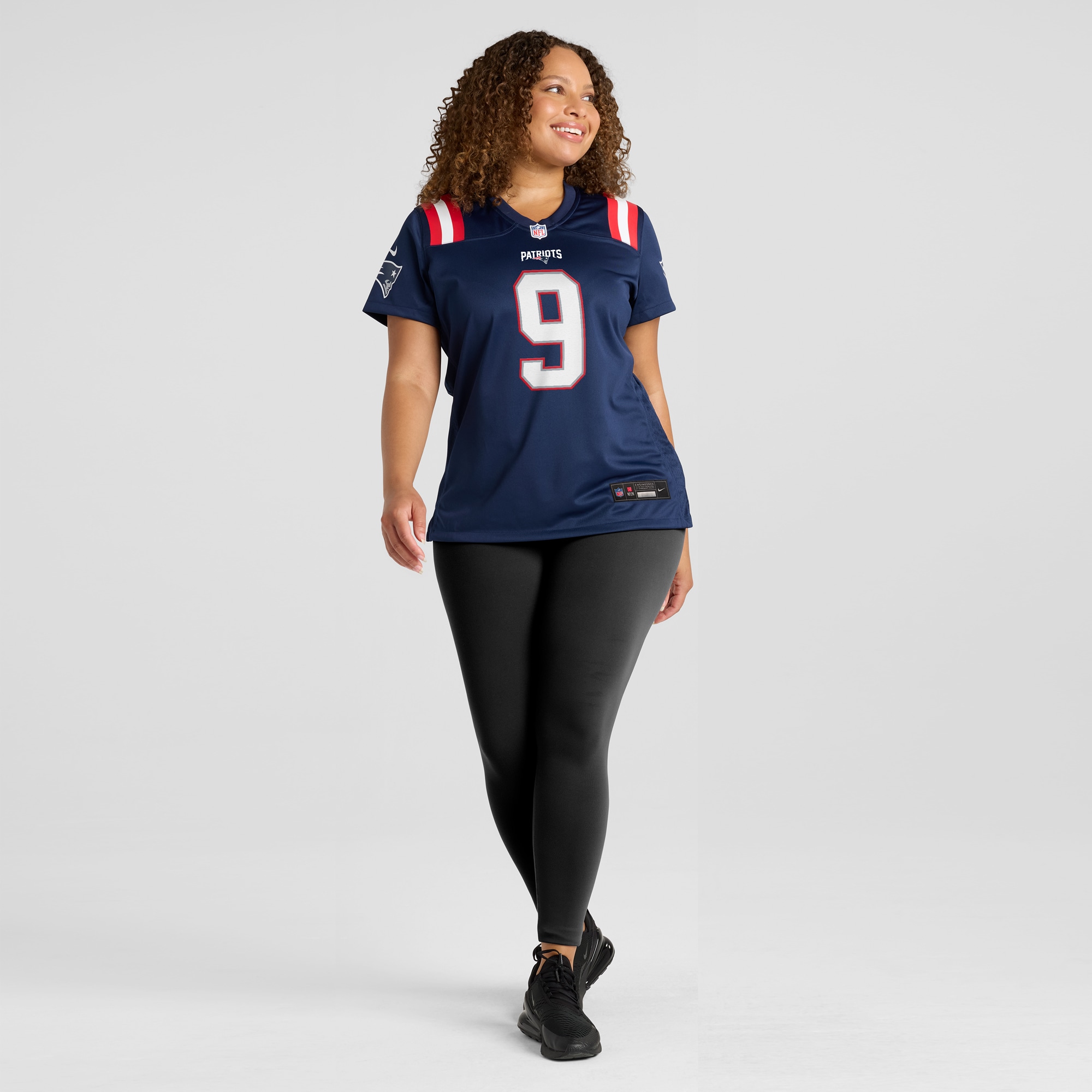 Kayshon Boutte New England Patriots Game Jersey Navy NFL Football Fan Wear