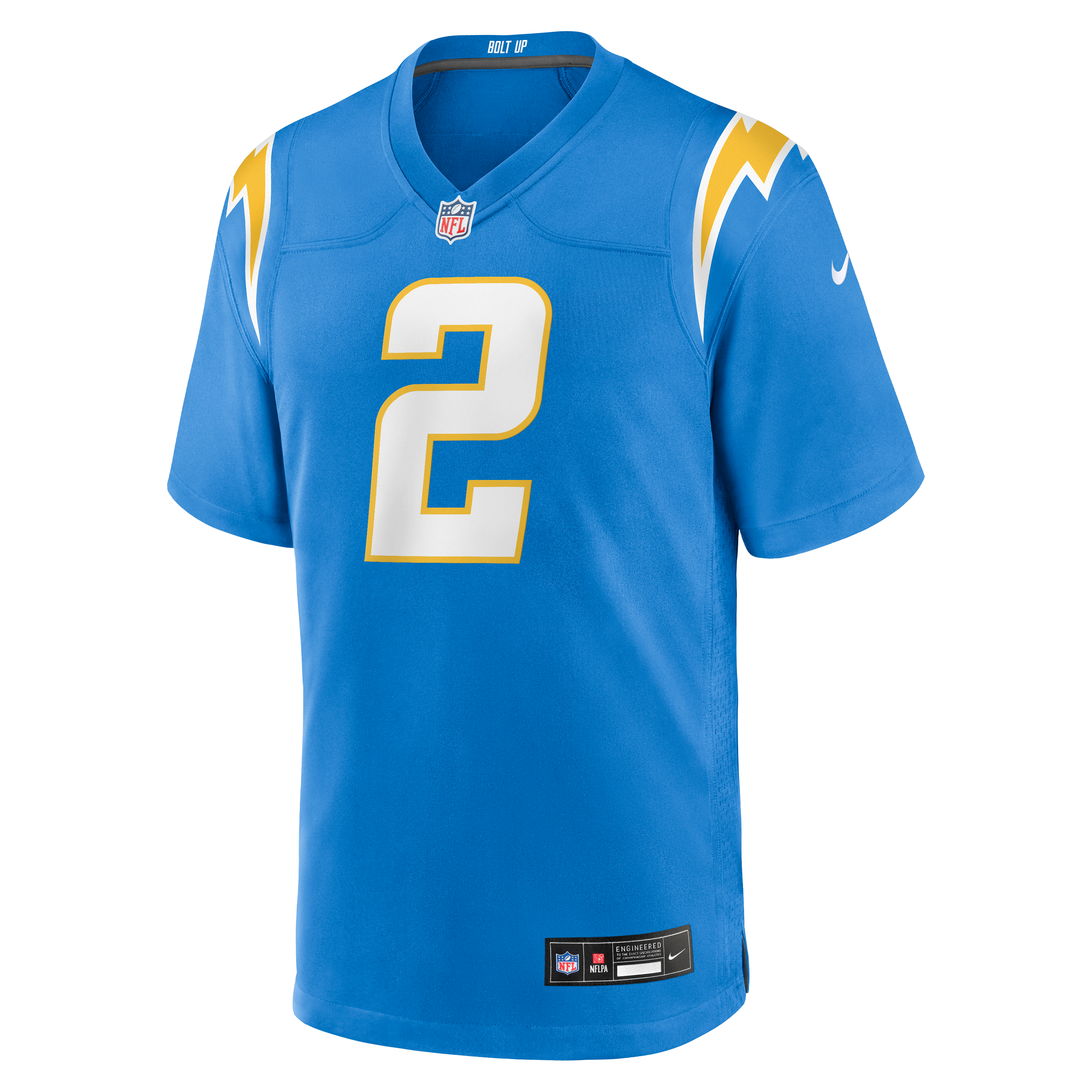 Elijah Molden Los Angeles Chargers Game Jersey Powder Blue NFL Football Fan Wear Elijah Molden
