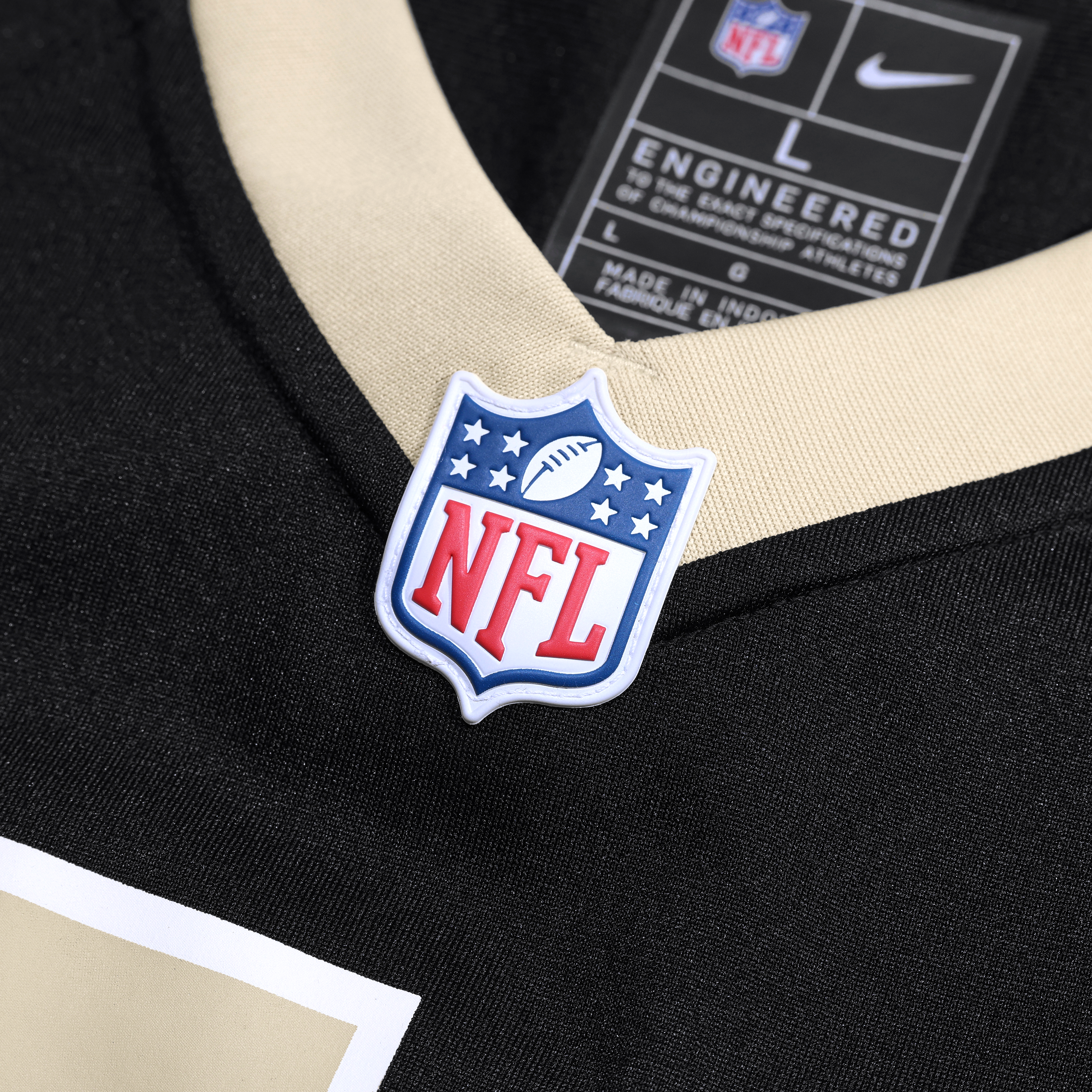 William Sherman New Orleans Saints Game Jersey Black NFL Football Fan Wear William Sherman