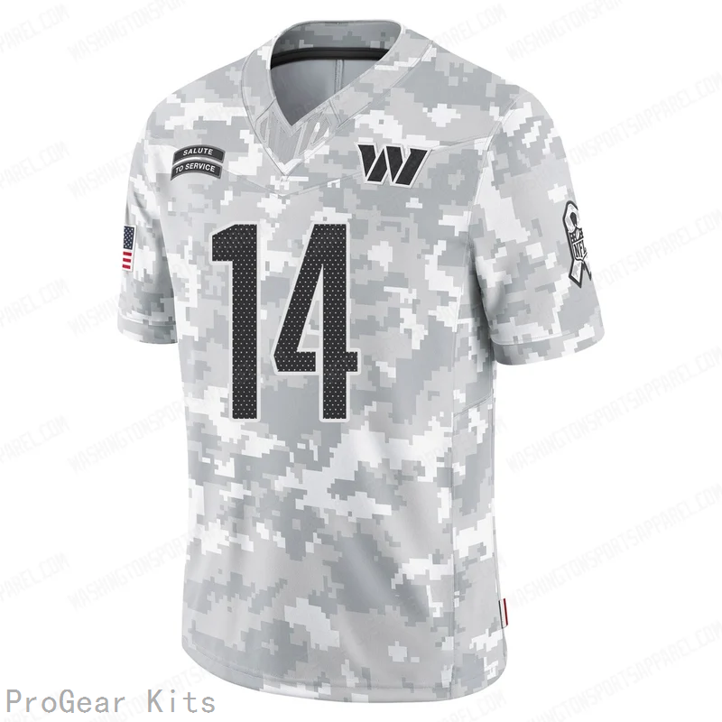 Antonio Williams Washington Commanders Jersey No.14 Camo NFL Football Fan Wear Antonio Williams