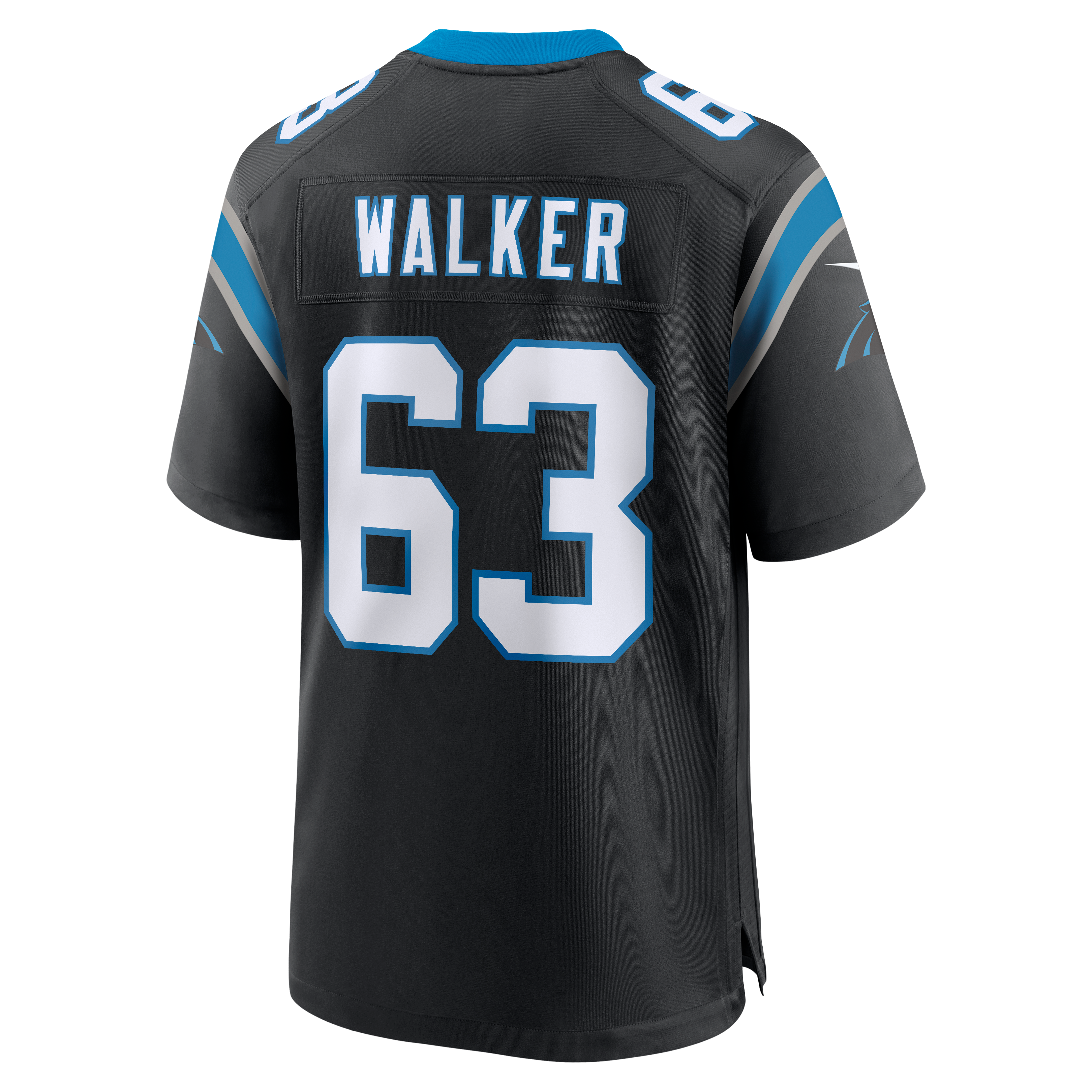 Rasheed Walker Carolina Panthers Game Jersey Black NFL Football Fan Wear
