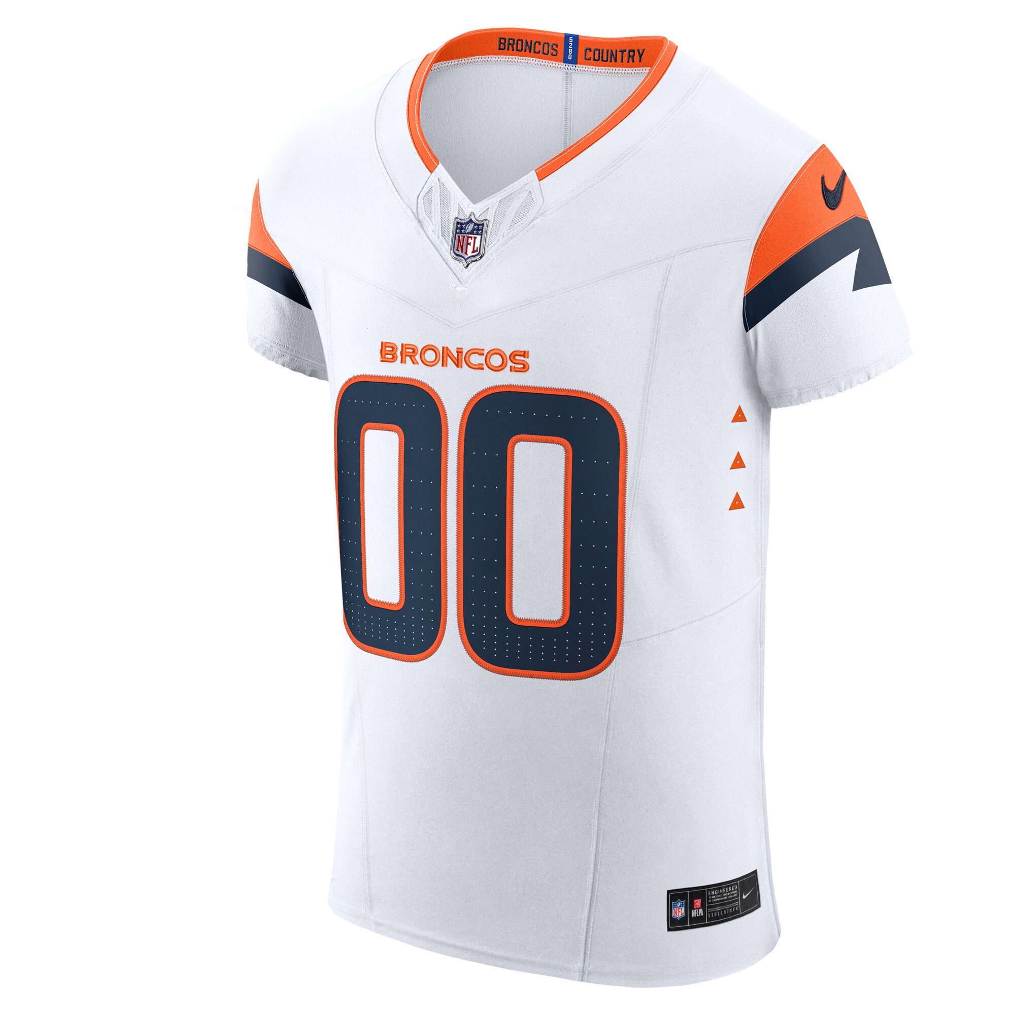 Denver Broncos Custom Jersey White NFL Football Fan Wear Custom Number