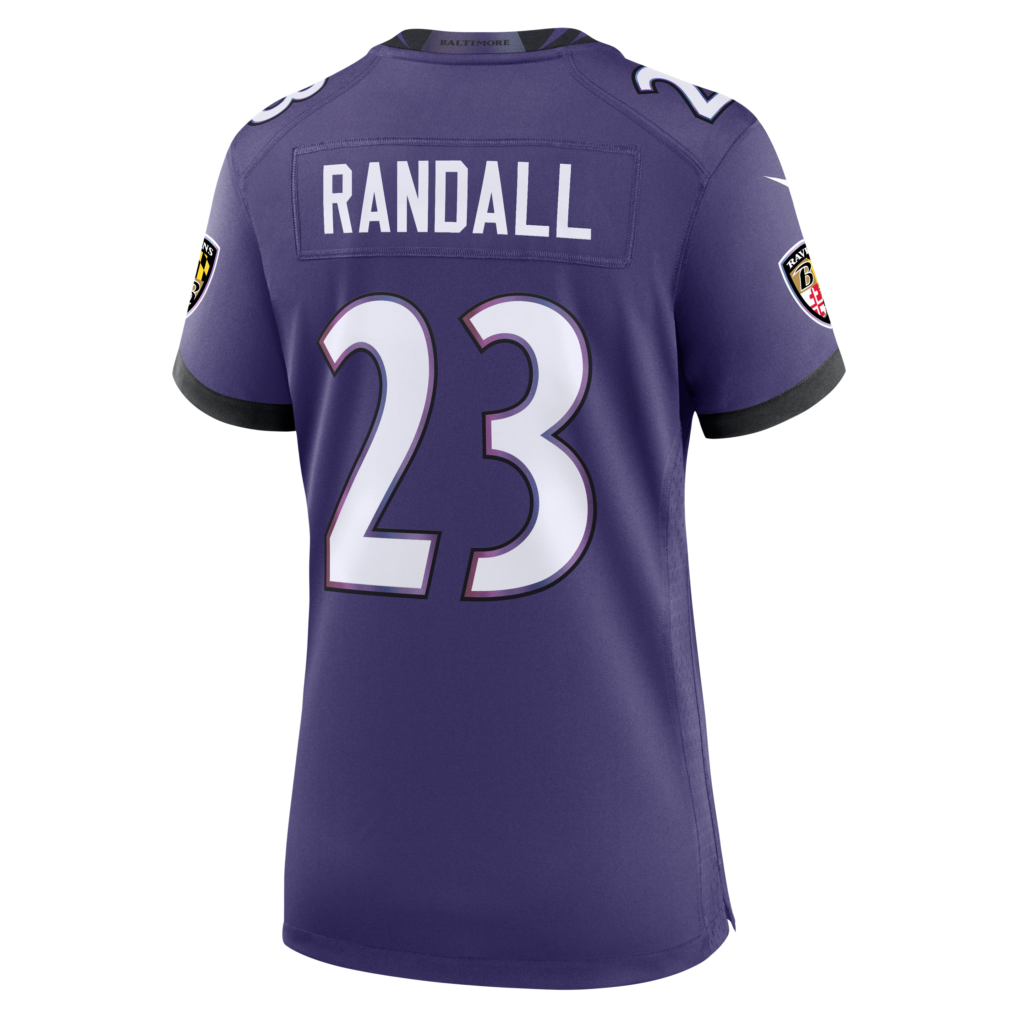 Adam Randall Baltimore Ravens Game Jersey Purple NFL Football Fan Wear