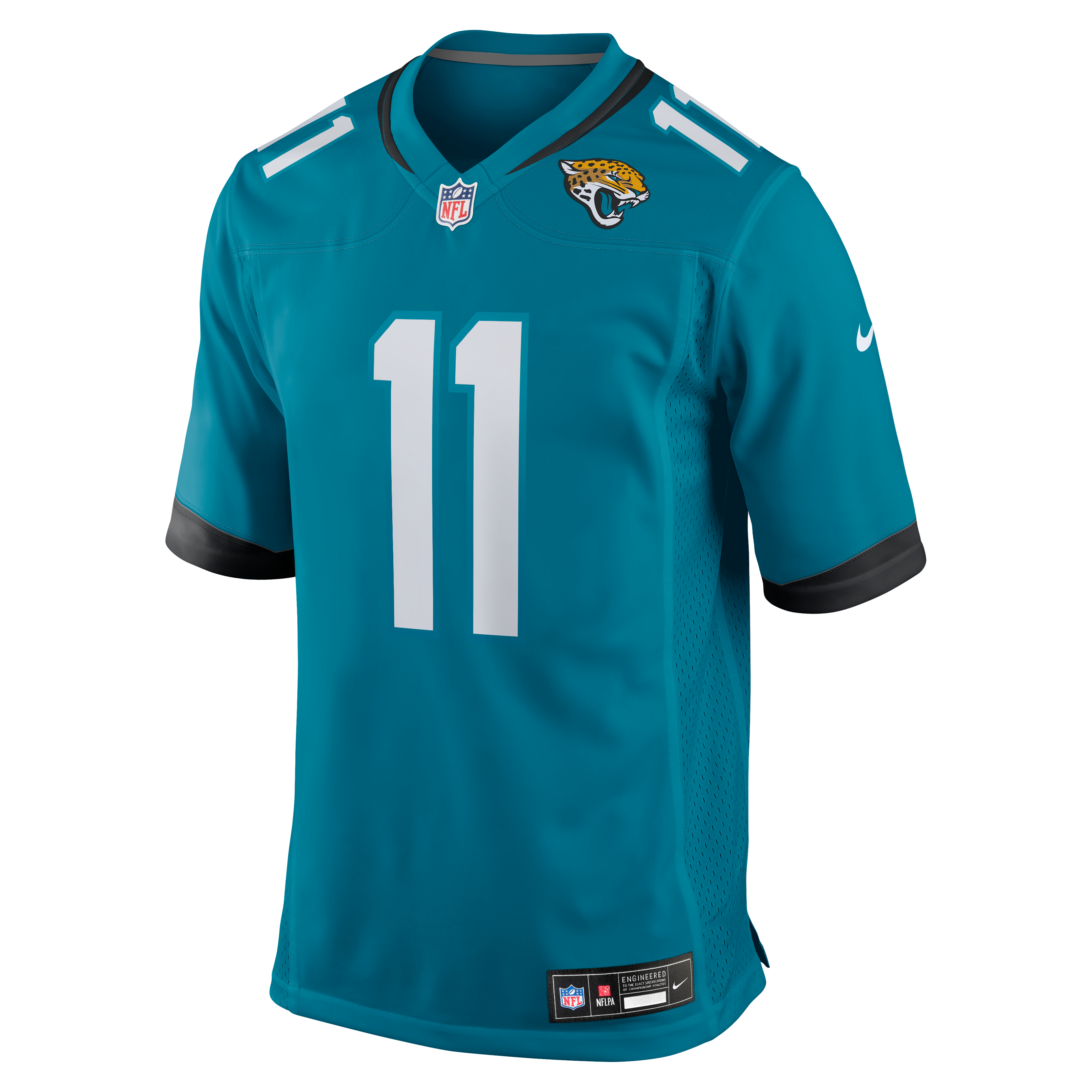 Parker Washington Jacksonville Jaguars Game Jersey Teal NFL Football Fan Wear Parker Washington