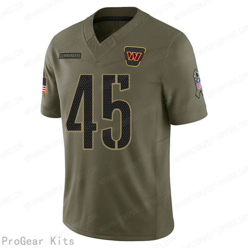 KLavon Chaisson Washington Commanders Jersey No.45 Olive NFL Football Fan Wear