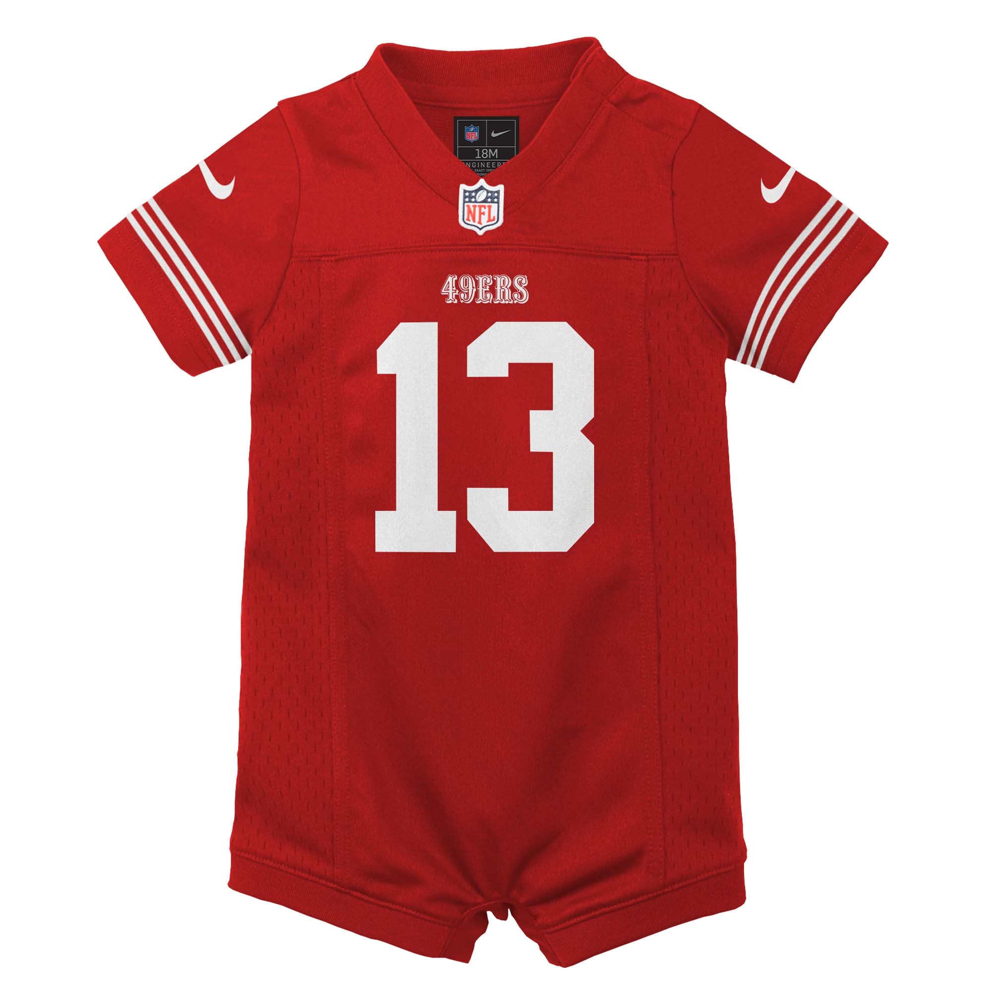 Romper Brock Purdy San Francisco 49ers Game Jersey Scarlet NFL Football Fan Wear