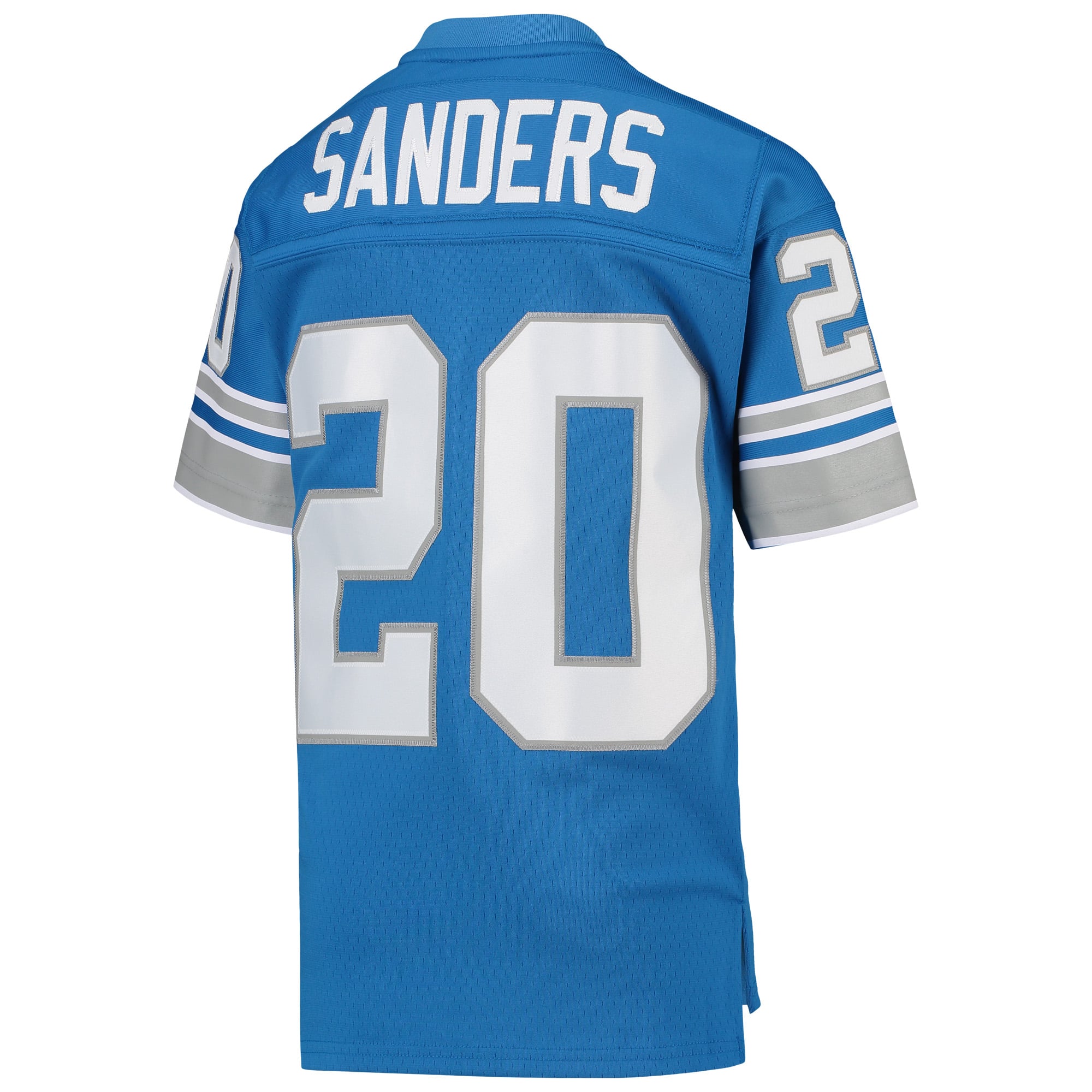 Retired Barry Sanders Detroit Lions Player Jersey Blue NFL Football Fan Wear