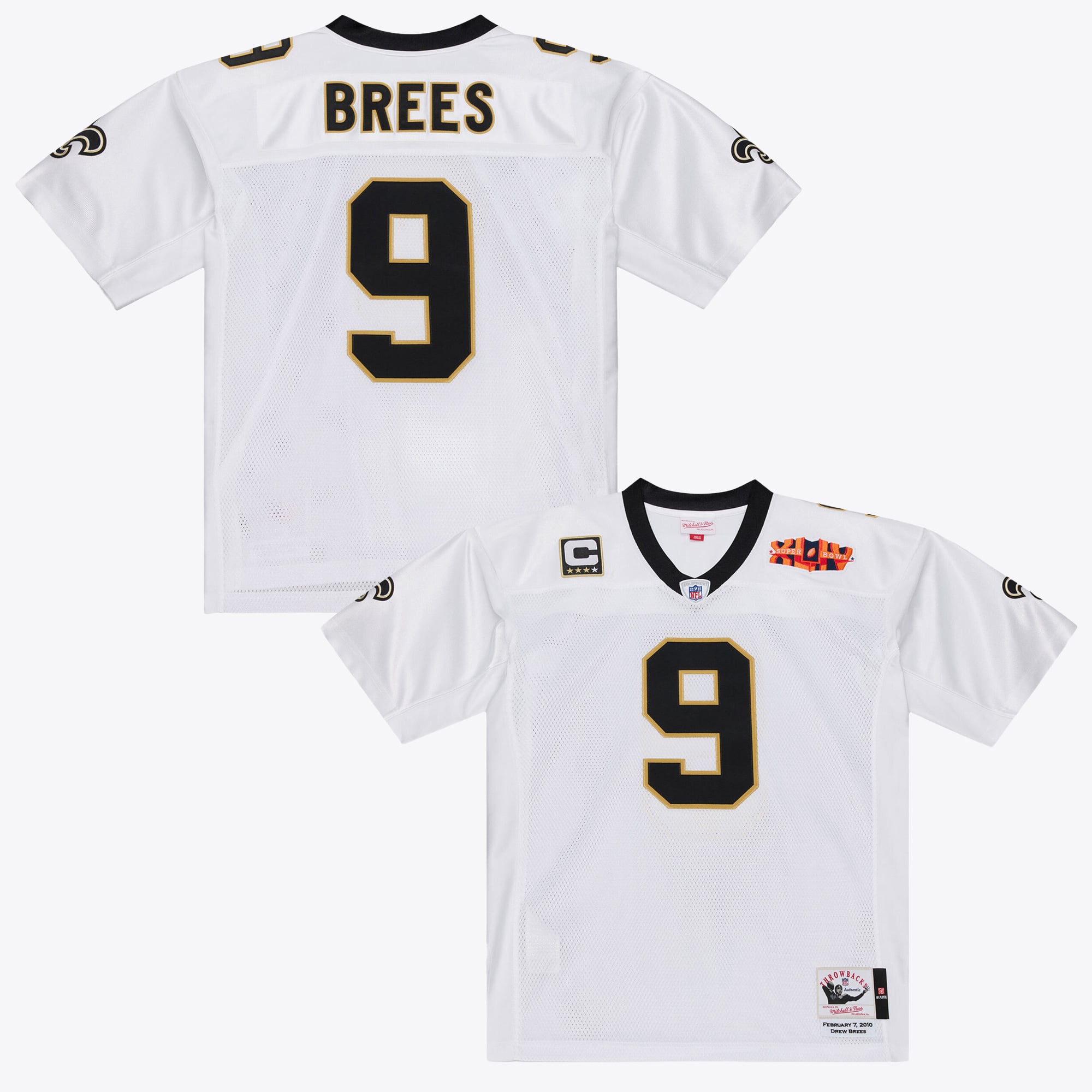 Rush Drew Brees New Orleans Saints Limited Jersey White NFL Football Fan Wear