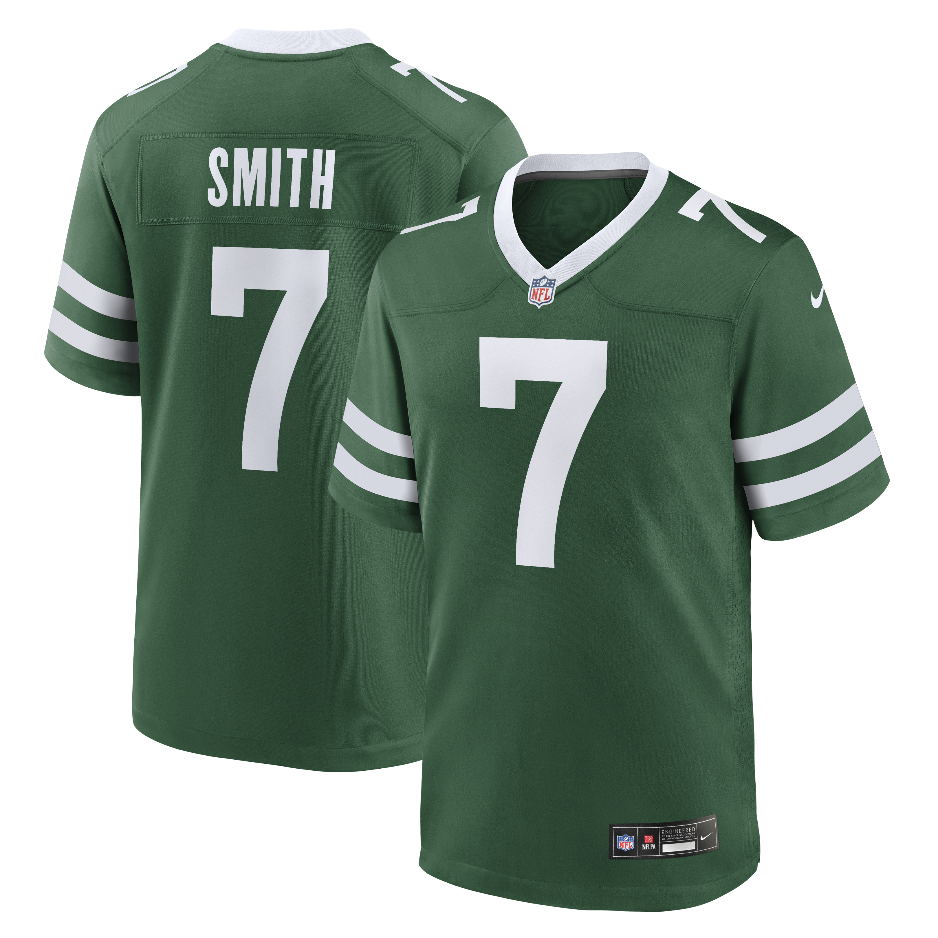 Geno Smith New York Jets Game Jersey Green NFL Football Fan Wear