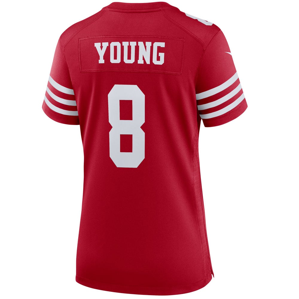 Steve Young Retired San Francisco 49ers Game Jersey Scarlet NFL Football Fan Wear Steve Young Retired