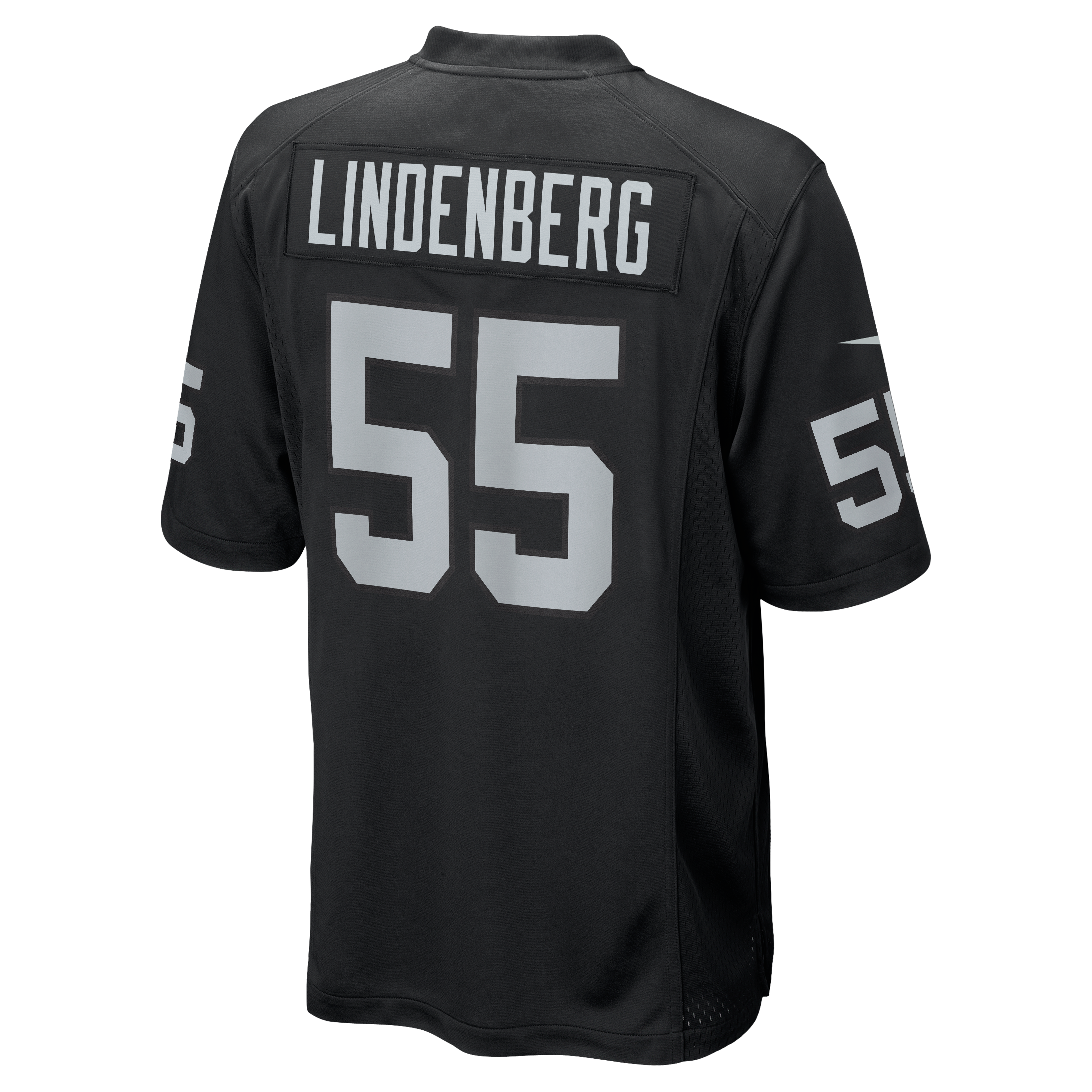 Cody Lindenberg Las Vegas Raiders Game Jersey Black NFL Football Fan Wear