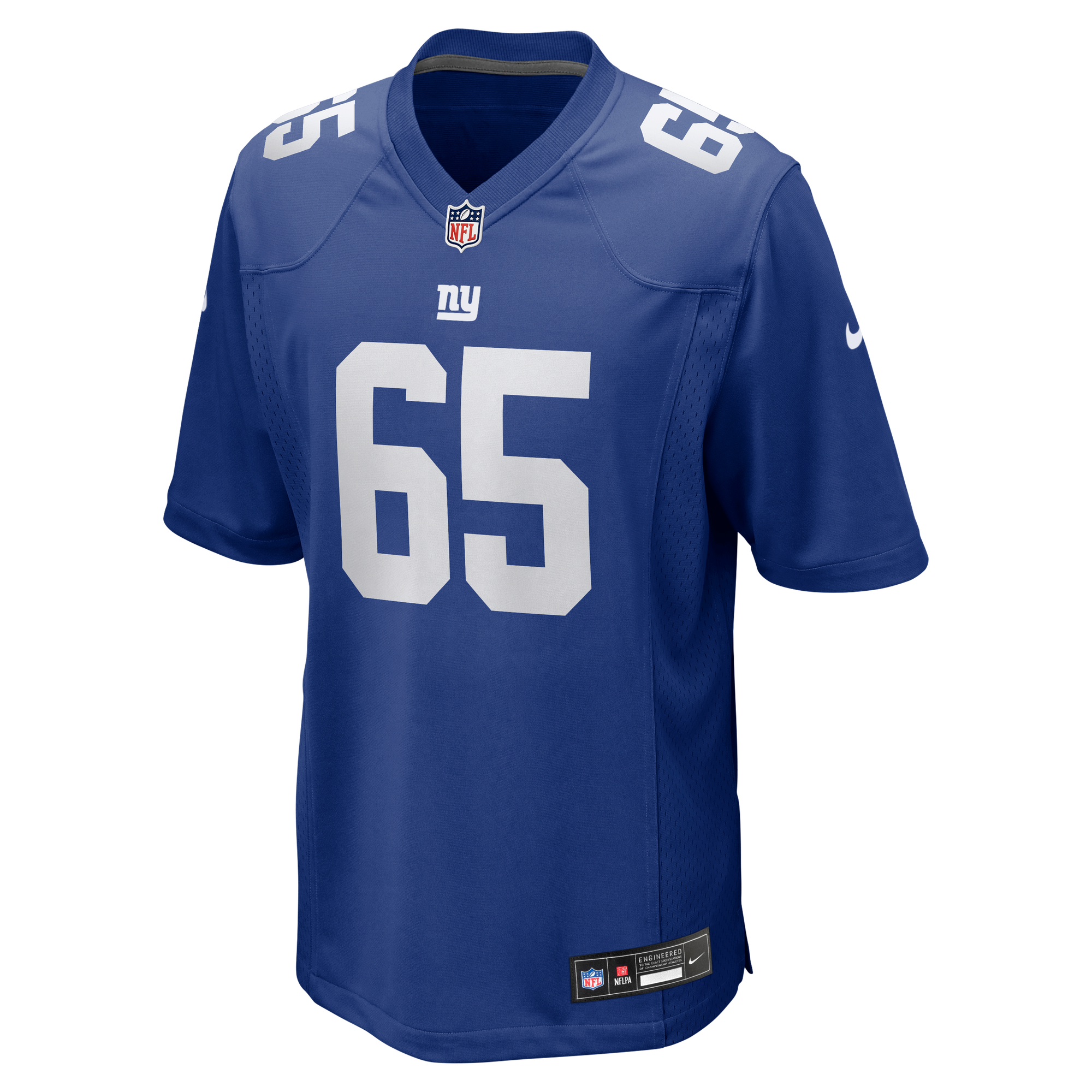 Francis Mauigoa New York Giants Game Jersey Royal NFL Football Fan Wear Francis Mauigoa