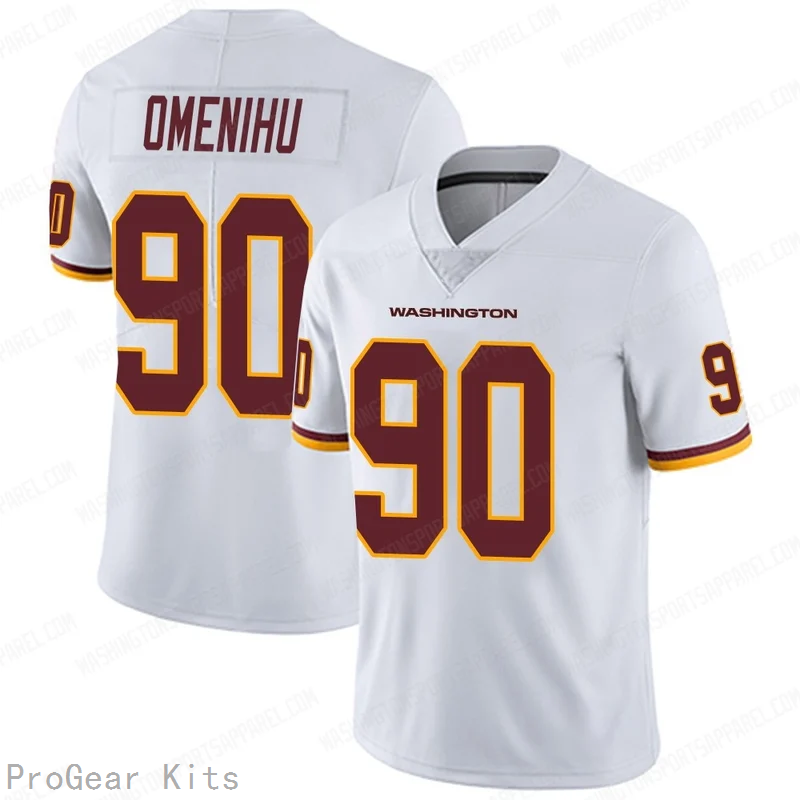 Charles Omenihu Washington Commanders Jersey No.90 White NFL Football Fan Wear