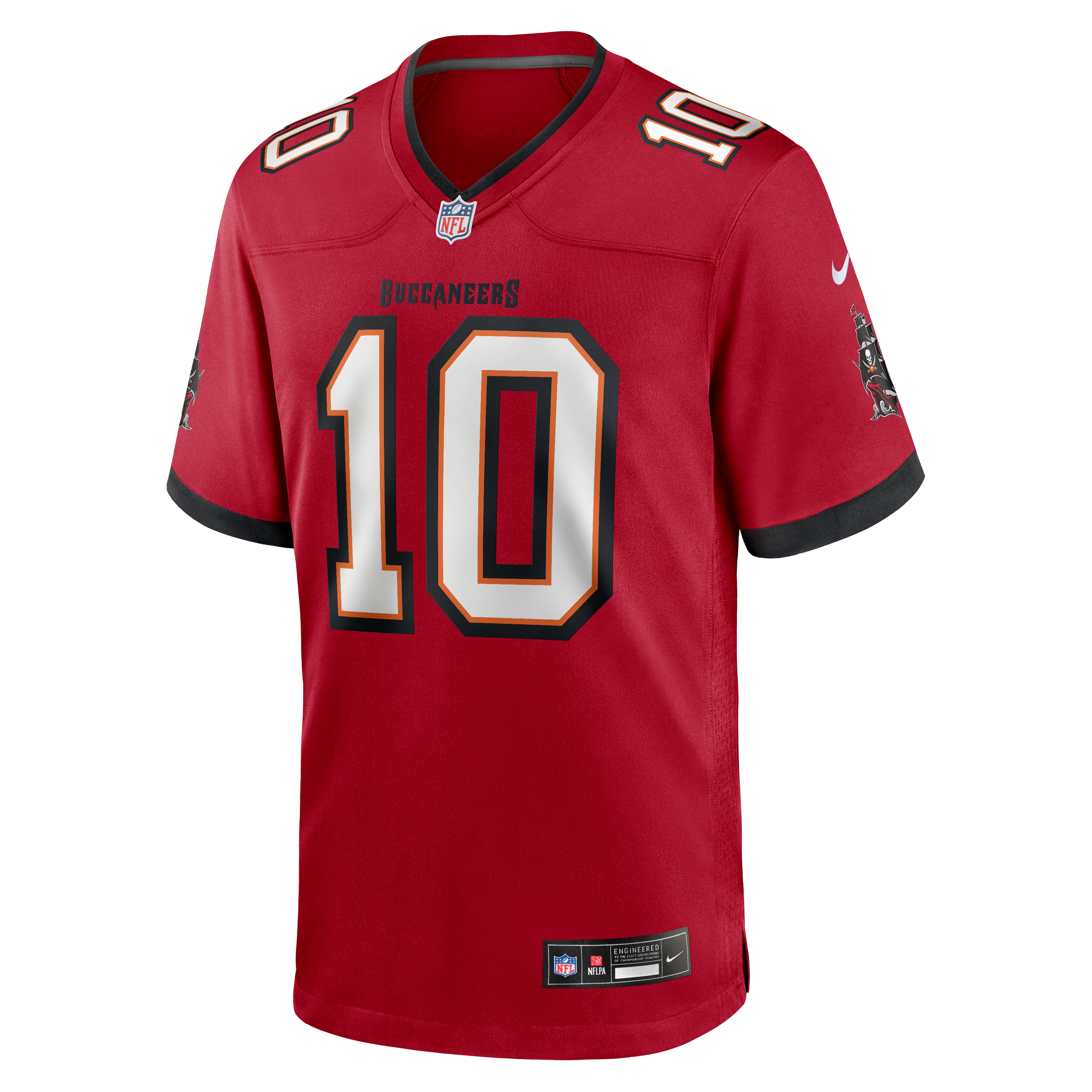 Trey Palmer Tampa Bay Buccaneers Game Jersey Red NFL Football Fan Wear Trey Palmer