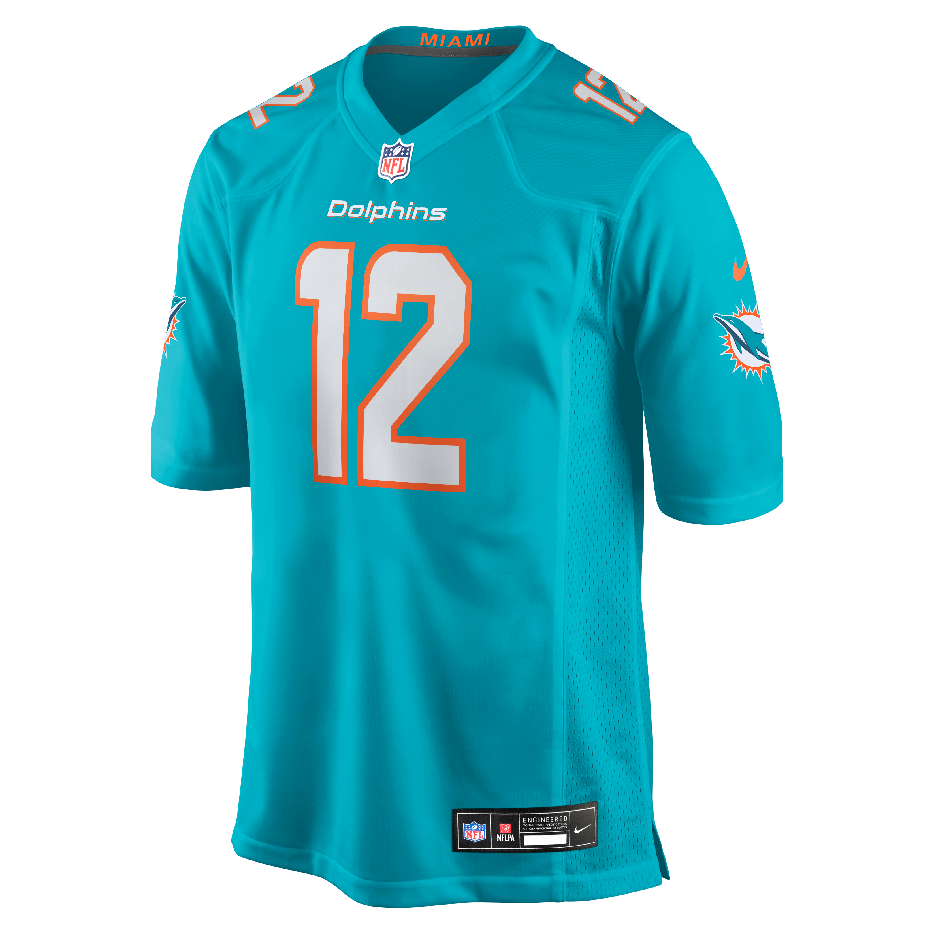 Bob Griese Retired Miami Dolphins Player Jersey Aqua NFL Football Fan Wear