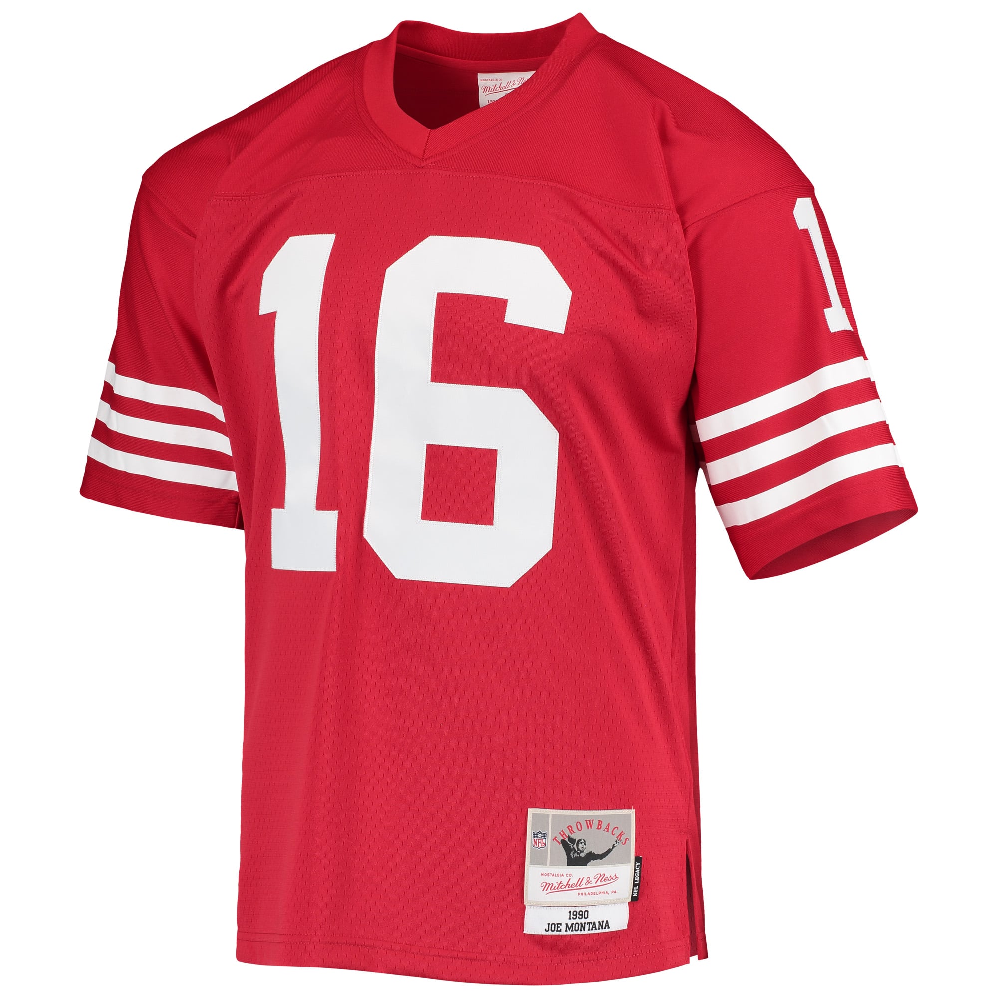 Retired Joe Montana San Francisco 49ers Player Jersey Scarlet NFL Football Fan Wear