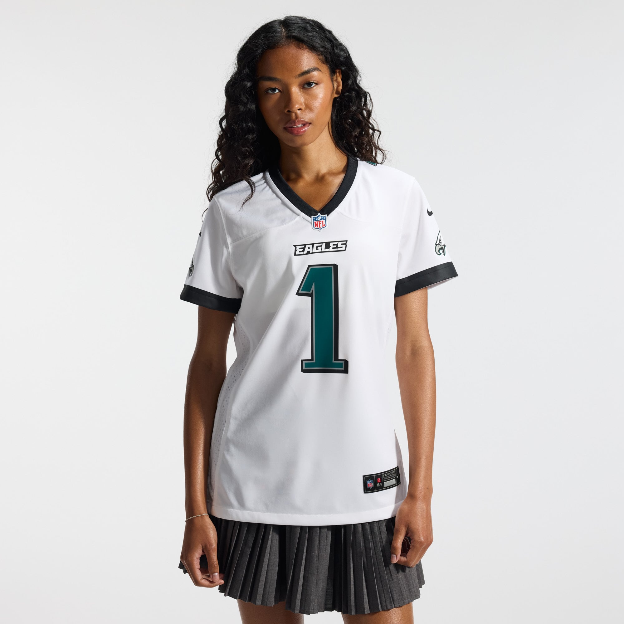 Jalen Hurts Philadelphia Eagles Game Jersey White NFL Football Fan Wear
