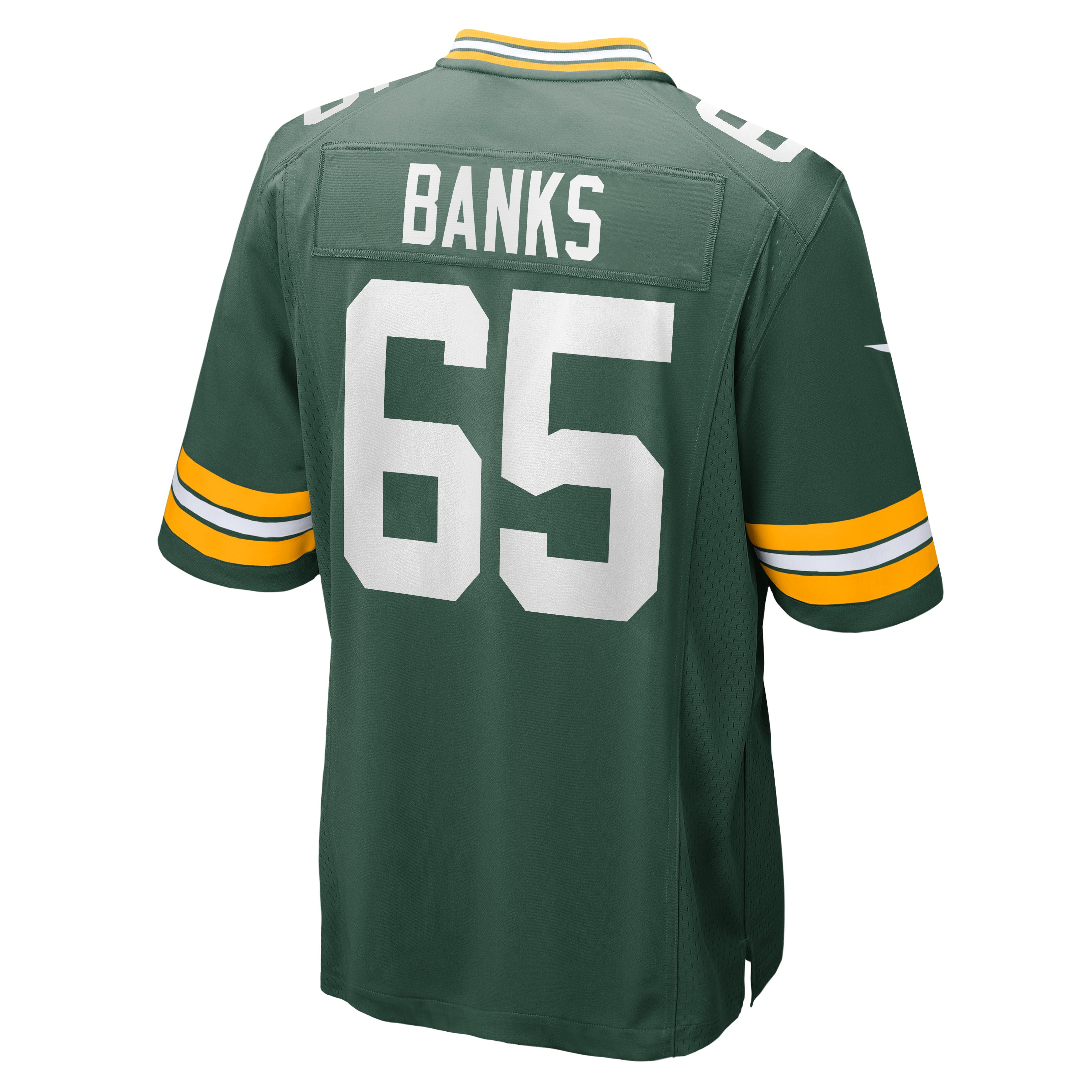 Aaron Banks Green Bay Packers Game Jersey Green NFL Football Fan Wear Aaron Banks