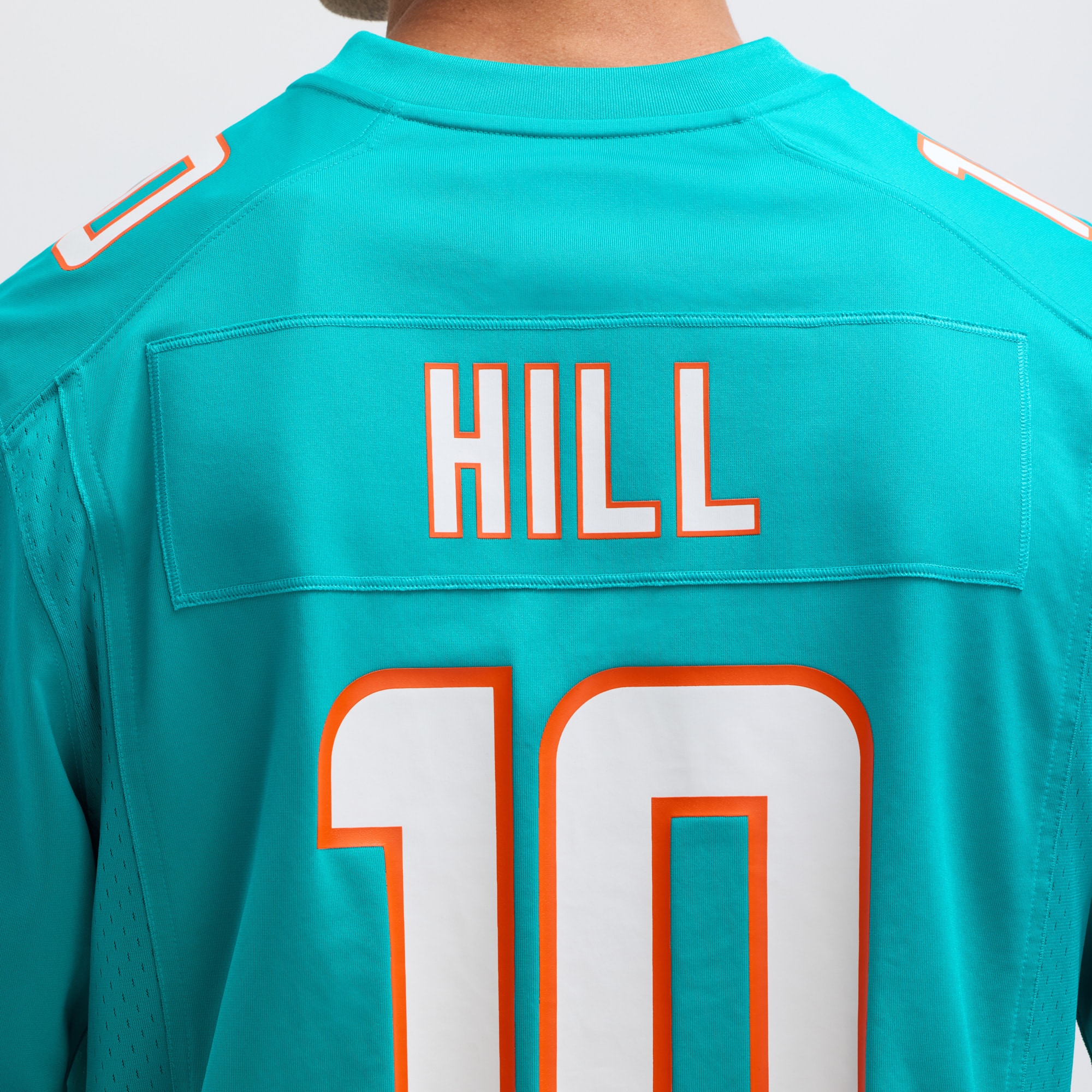 Tyreek Hill Miami Dolphins Game Jersey No.10 Aqua NFL Football Fan Wear Tyreek Hill
