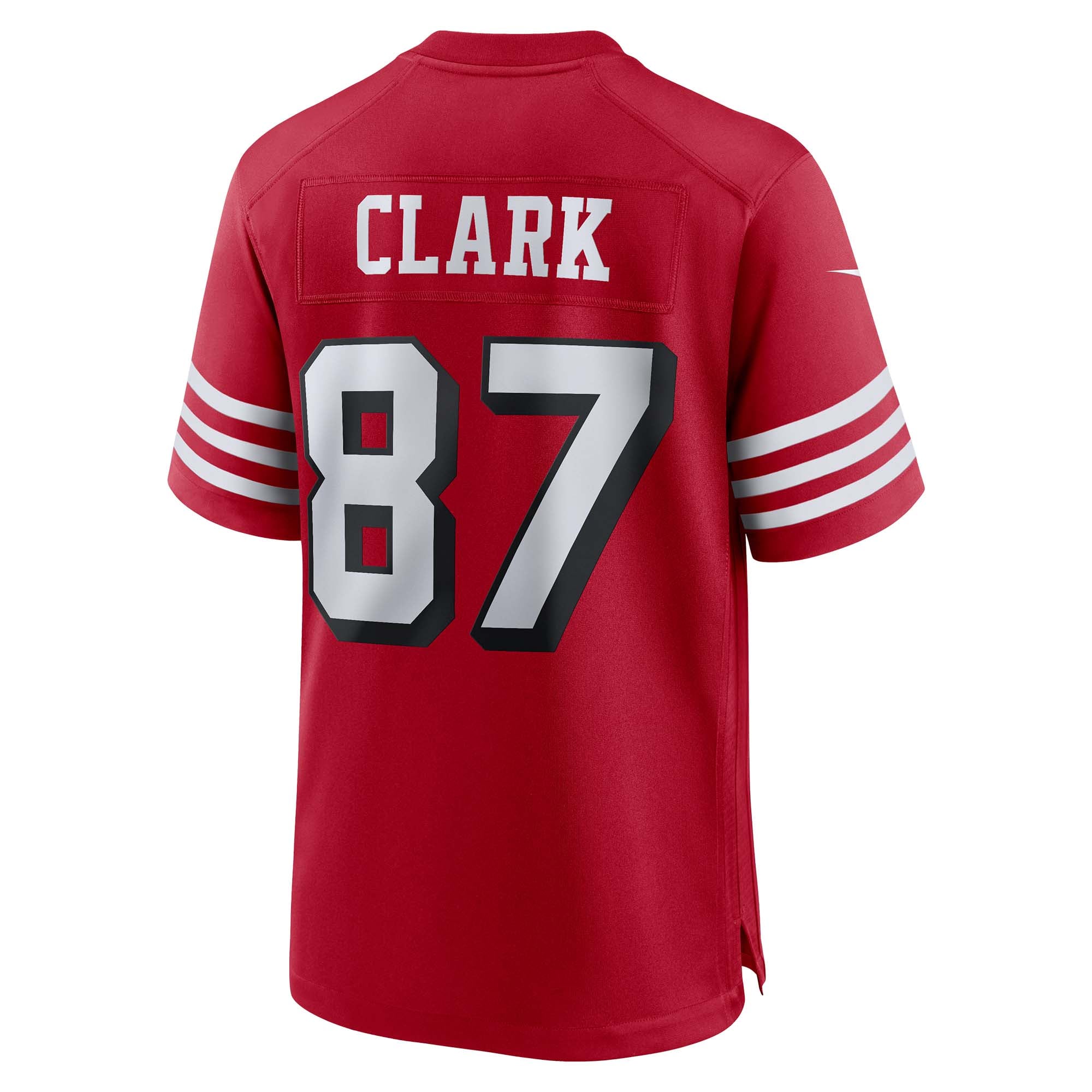 Dwight Clark Retired San Francisco 49ers Game Jersey Scarlet NFL Football Fan Wear Dwight Clark Retired