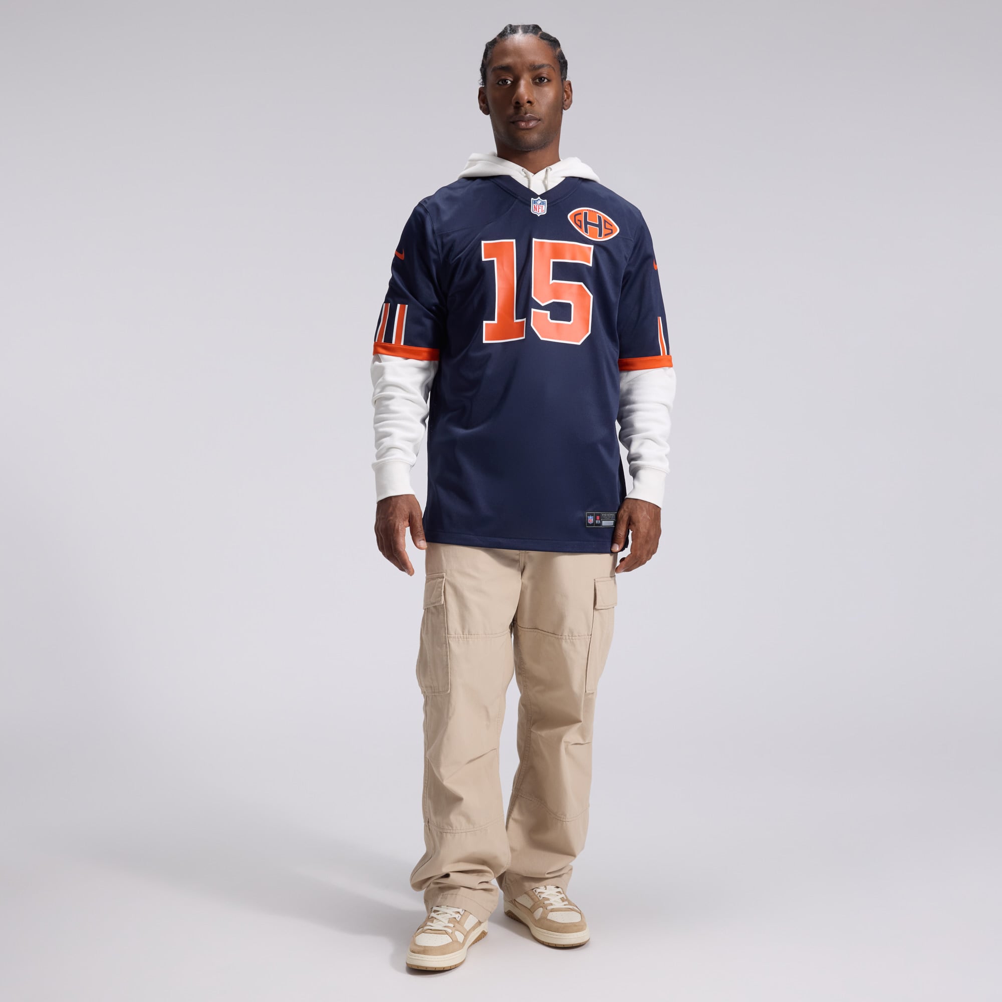 Rome Odunze Chicago Bears Game Jersey Navy NFL Football Fan Wear