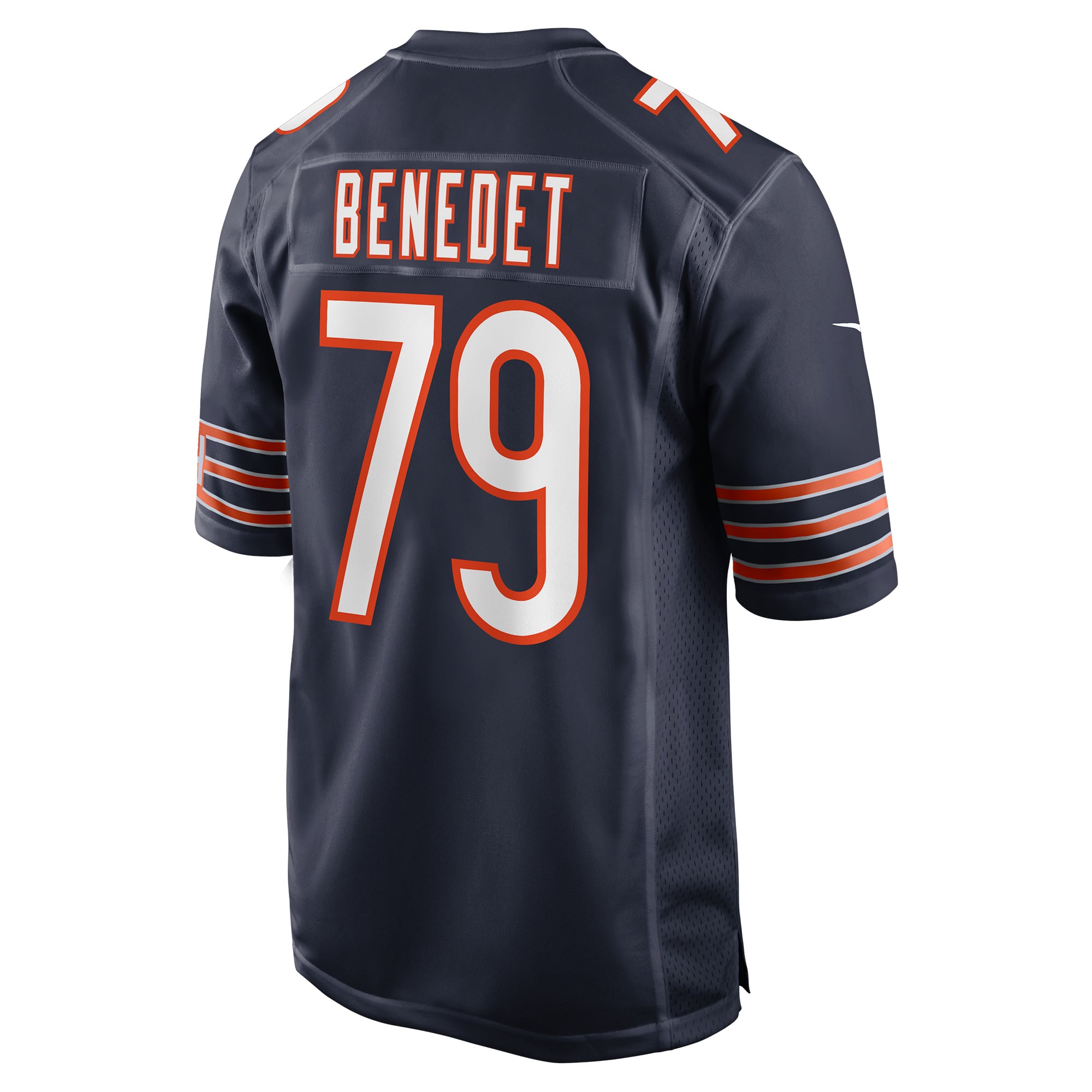 Theo Benedet Chicago Bears Game Jersey Navy NFL Football Fan Wear