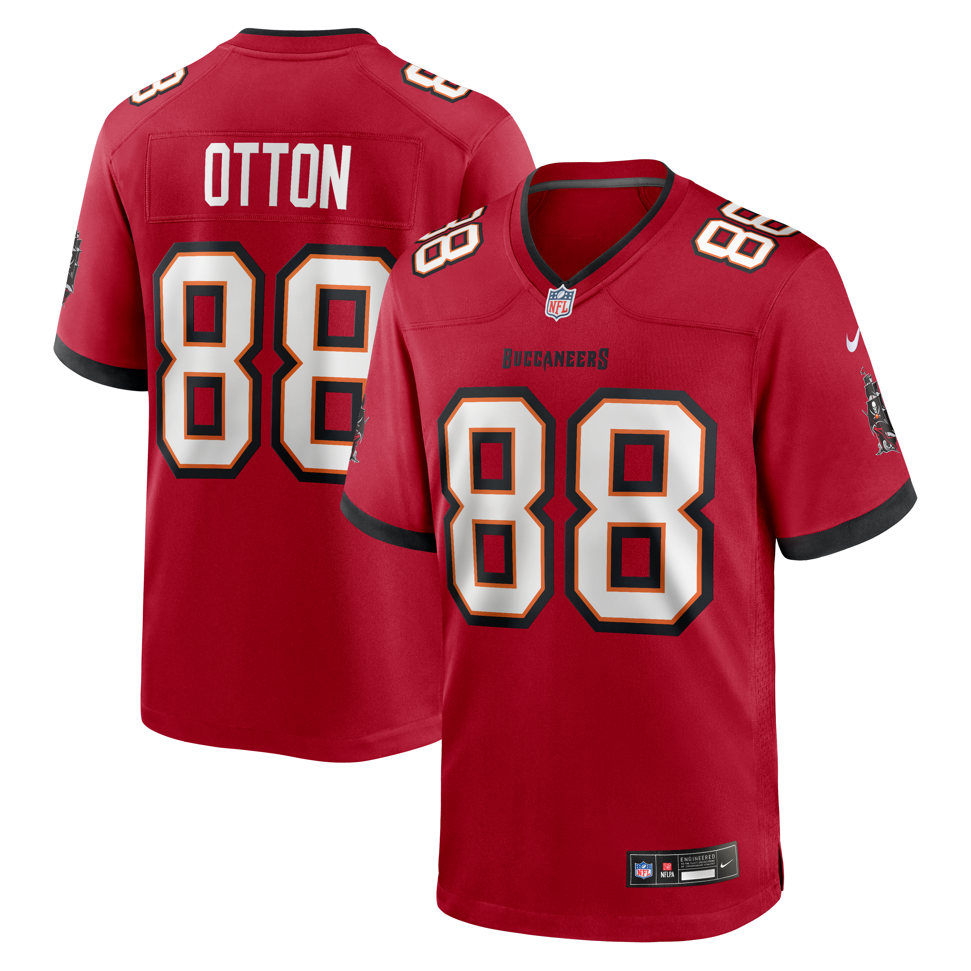 Cade Otton Tampa Bay Buccaneers Player Jersey Red NFL Football Fan Wear