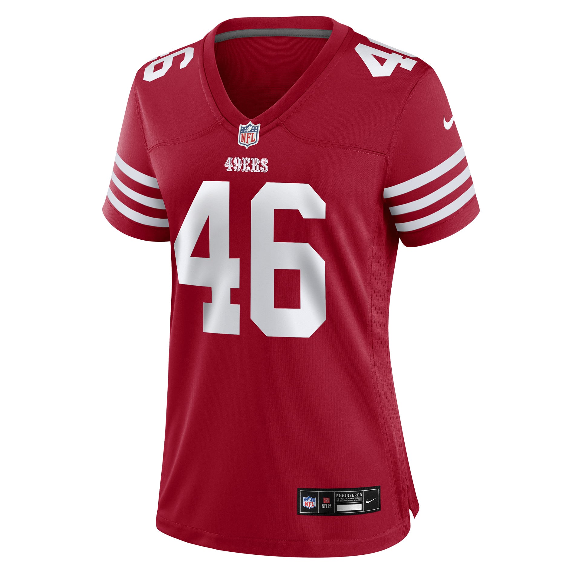Jon Weeks San Francisco 49ers Game Jersey Scarlet NFL Football Fan Wear Jon Weeks