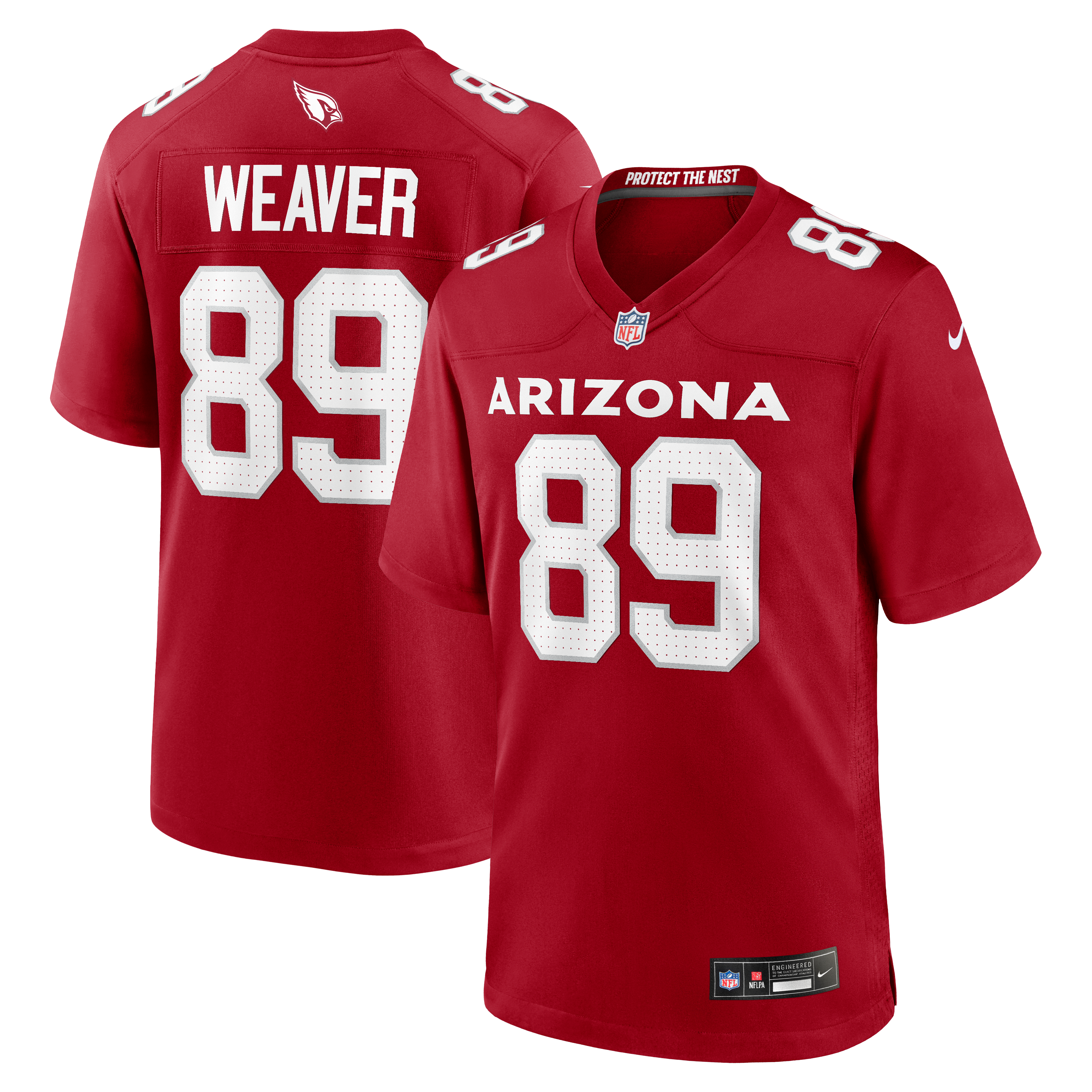 Xavier Weaver Arizona Cardinals Game Jersey Cardinal NFL Football Fan Wear
