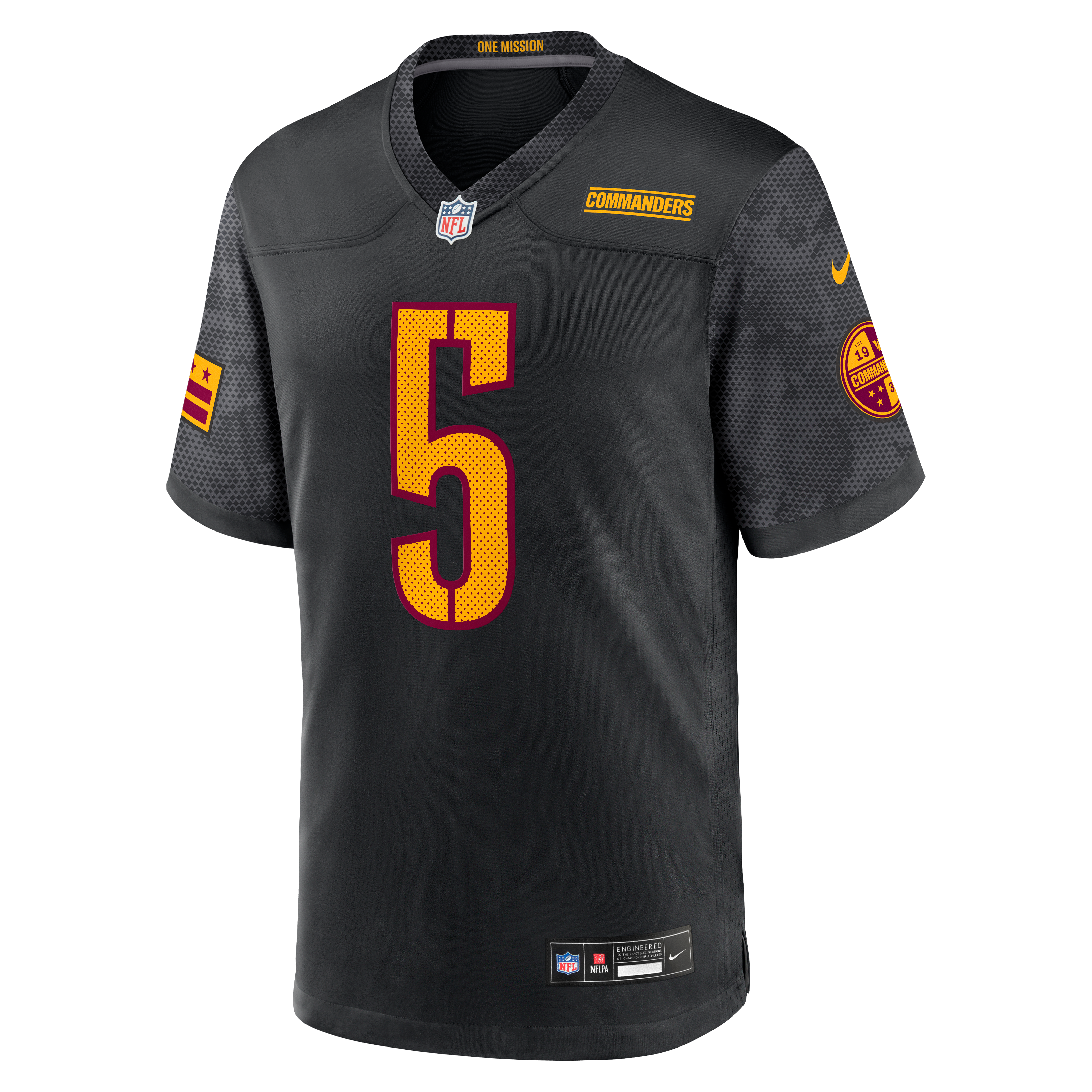 Jayden Daniels Washington Commanders Alternate Jersey Black NFL Football Fan Wear