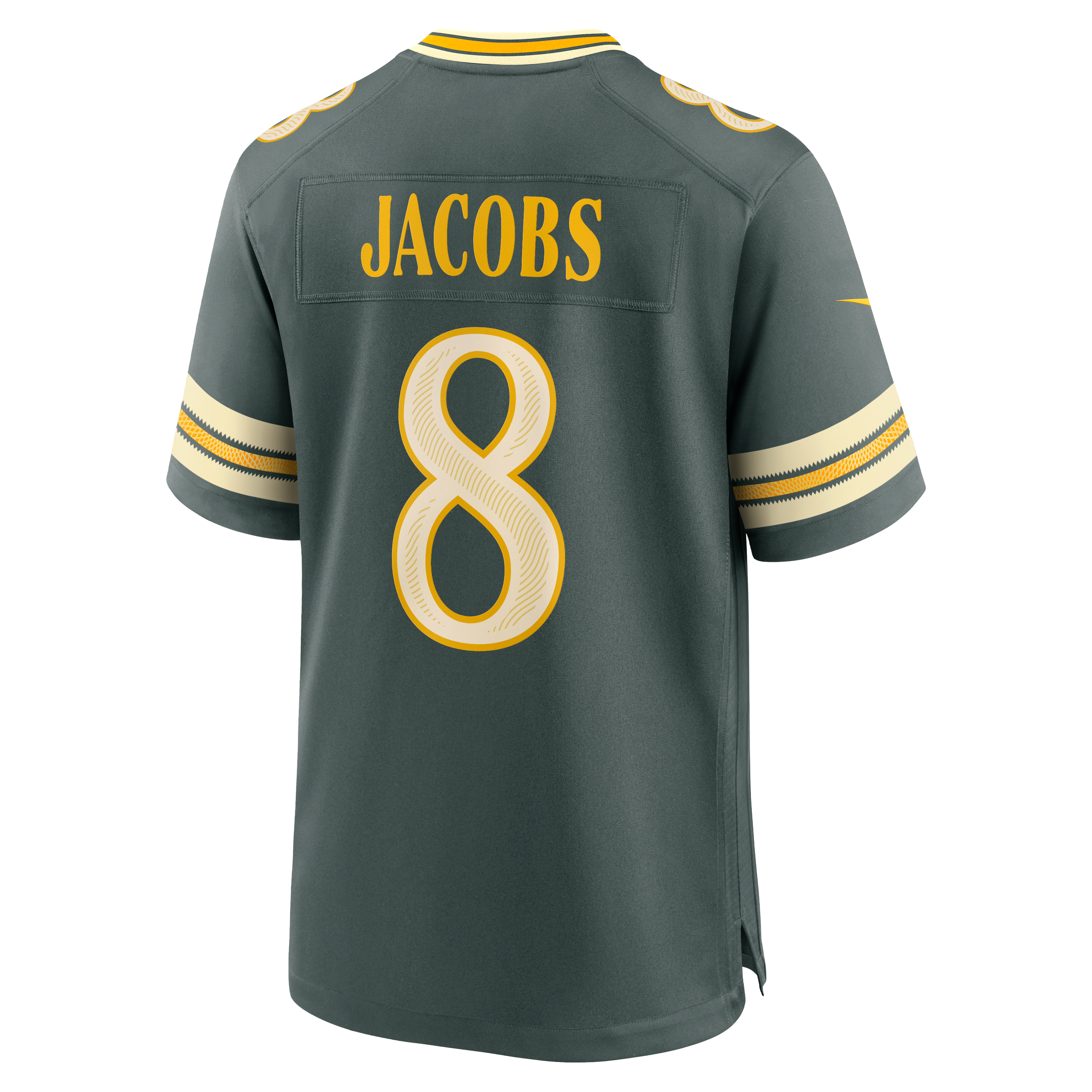 Josh Jacobs Green Bay Packers Game Jersey Green NFL Football Fan Wear