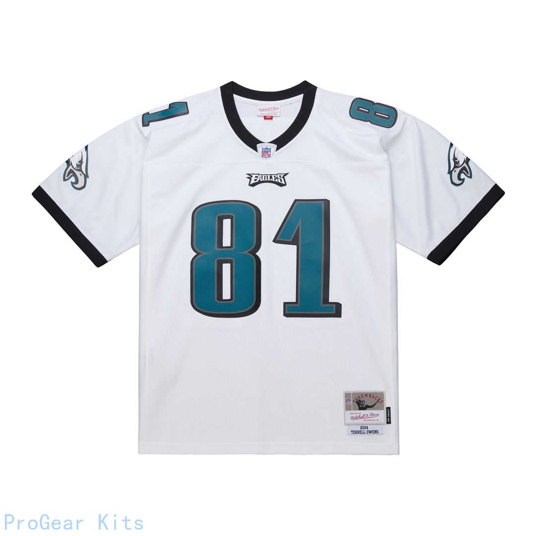 Terrell Owens Mitchell Philadelphia Eagles Legacy Jersey White NFL Football Fan Wear