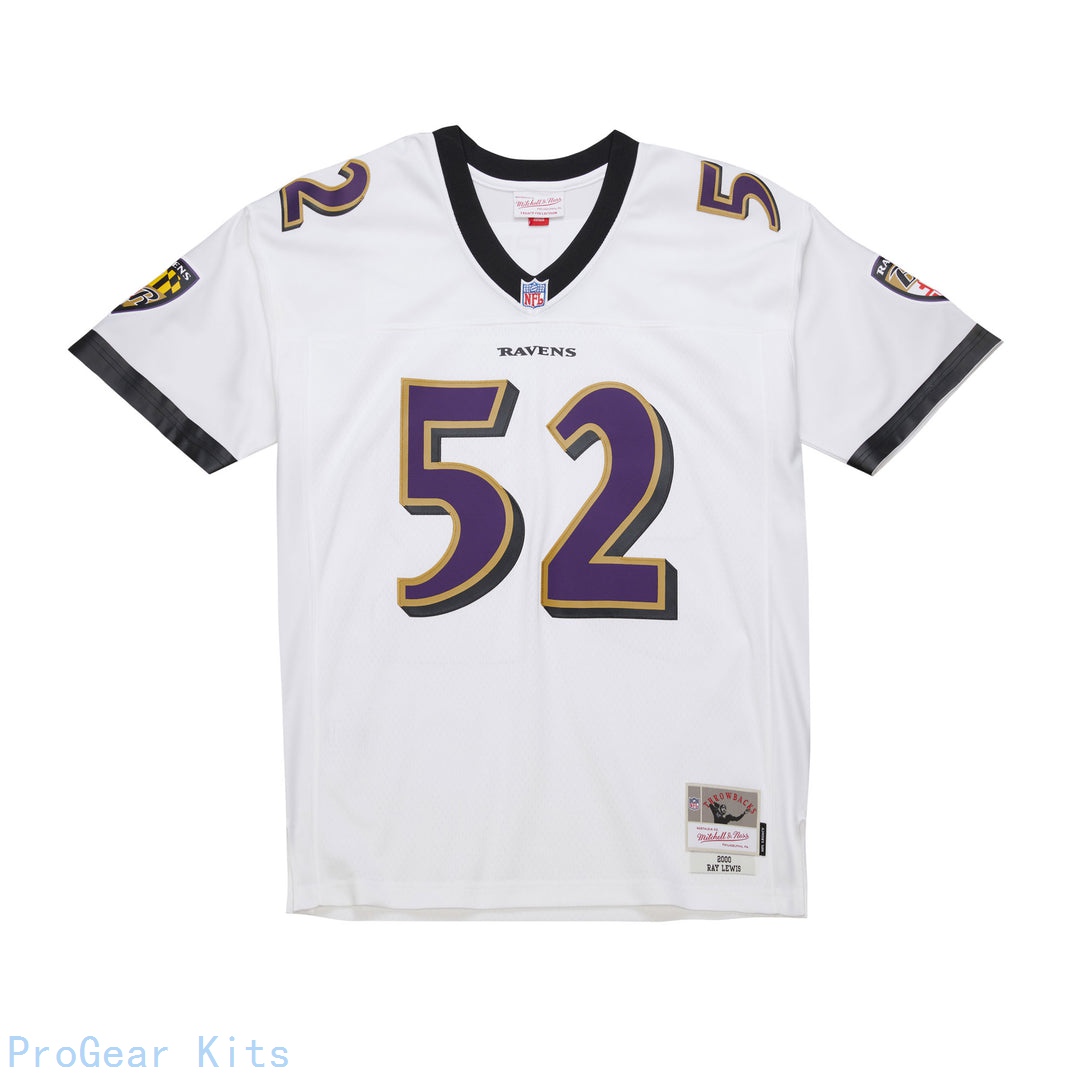 Ray Lewis Mitchell Baltimore Ravens Legacy Jersey White NFL Football Fan Wear