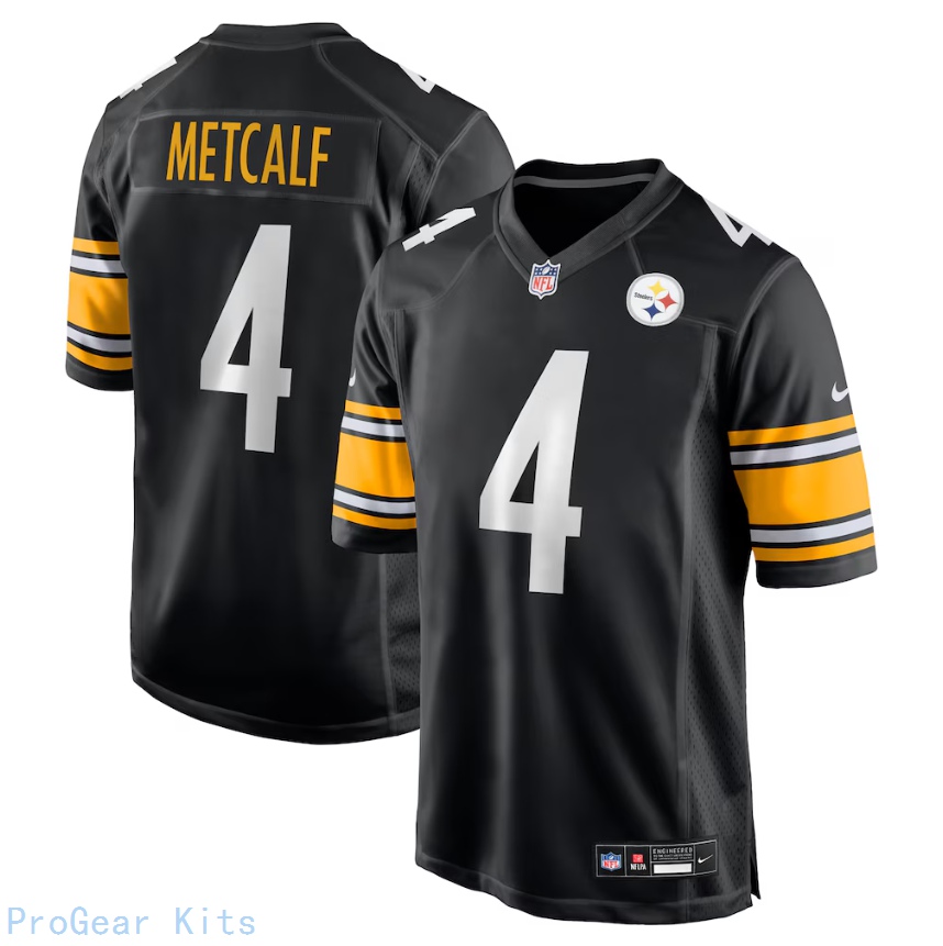 DK Metcalf Pittsburgh Steelers Home Jersey NFL Football Fan Wear