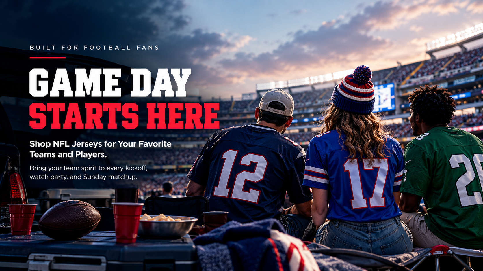 Elite Fan Jersey NFL jerseys for game day, featuring football fan apparel for Sunday watch parties, kickoffs, and supporting your favorite NFL team.