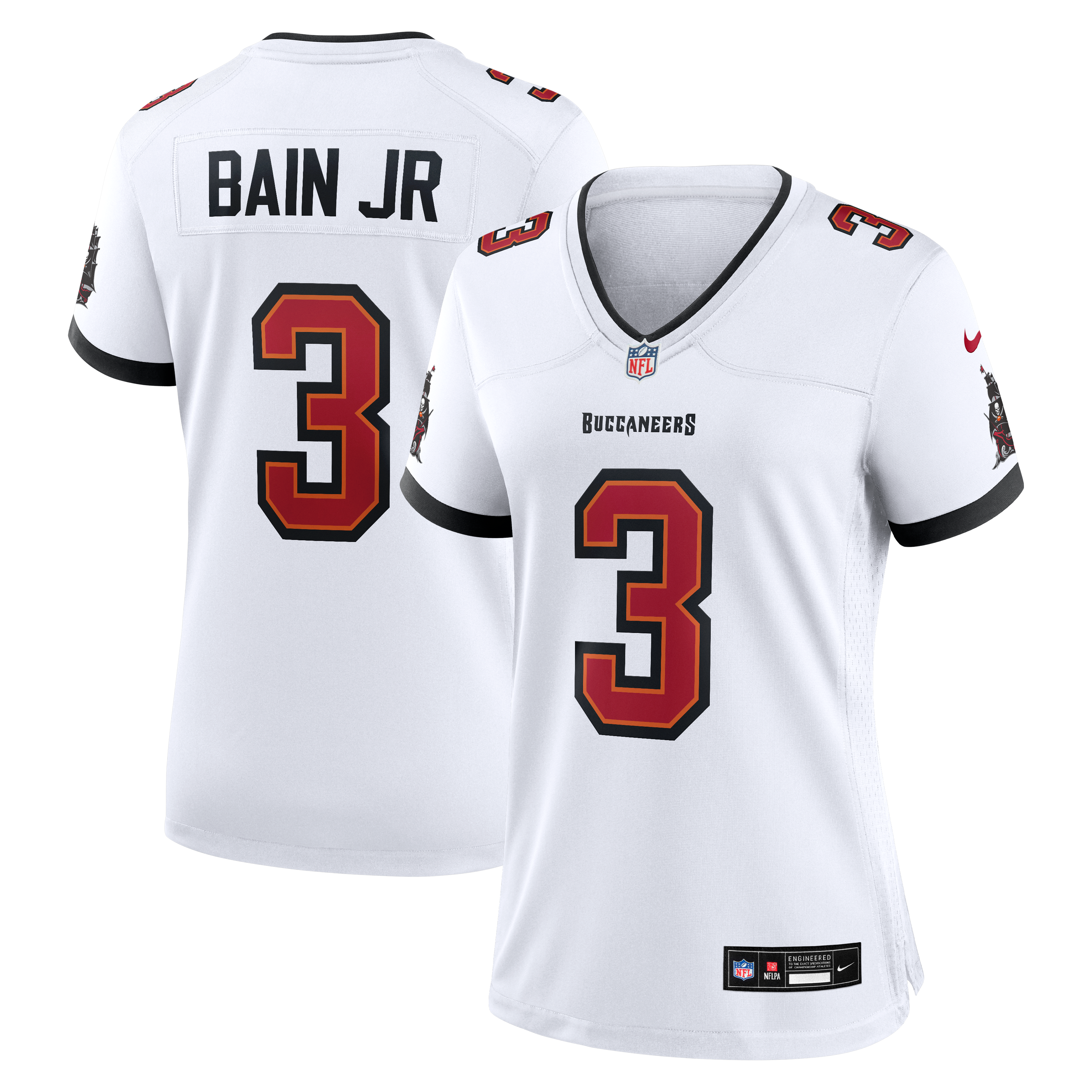 Rueben Bain Jr Tampa Bay Buccaneers Game Jersey White NFL Football Fan Wear