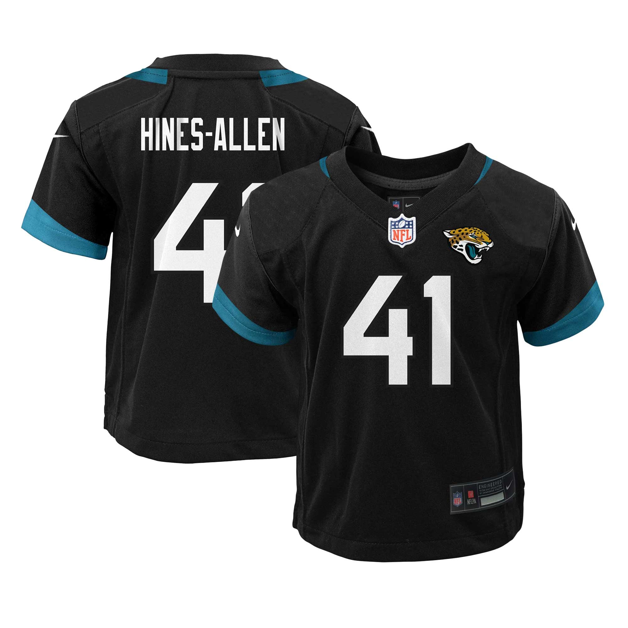 Josh Hines-Allen Jacksonville Jaguars Game Jersey Black NFL Football Fan Wear Josh Hines-Allen