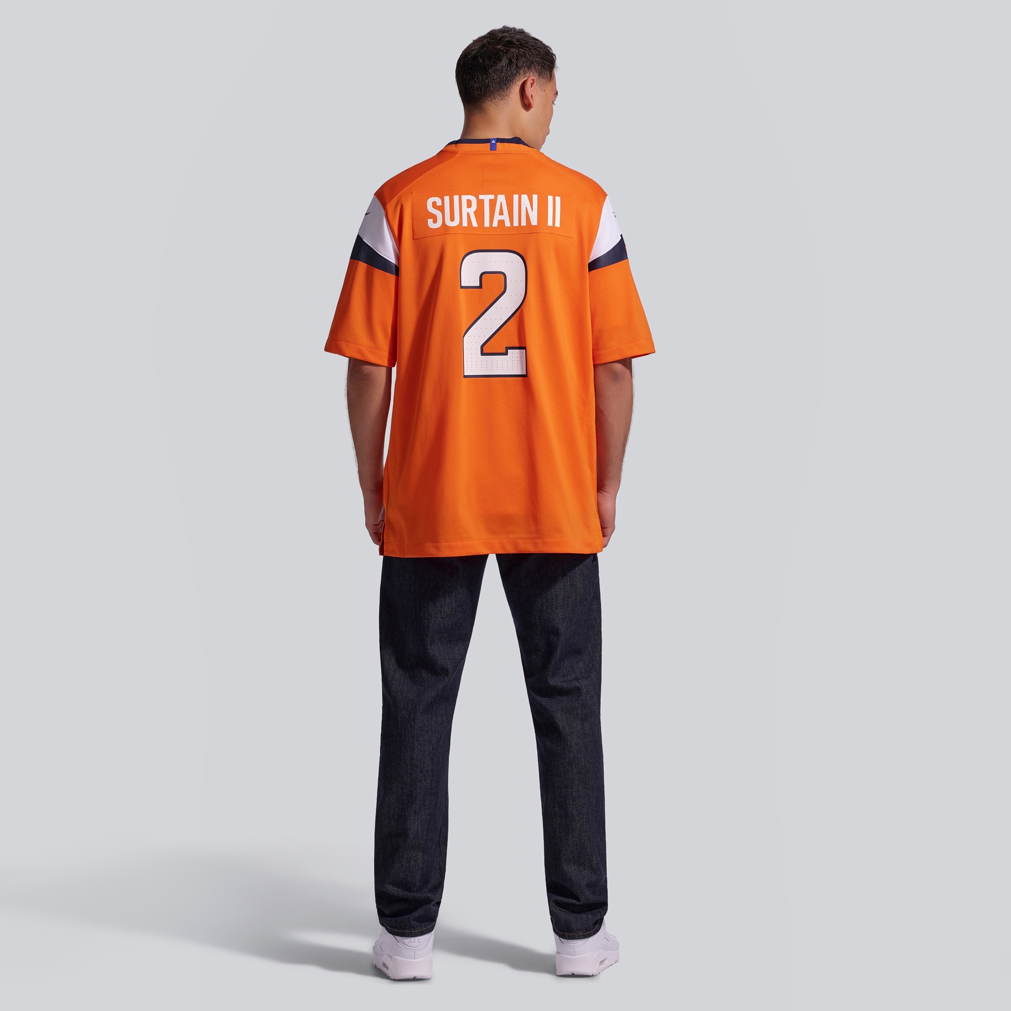 Patrick Surtain Denver Broncos Game Jersey Orange NFL Football Fan Wear