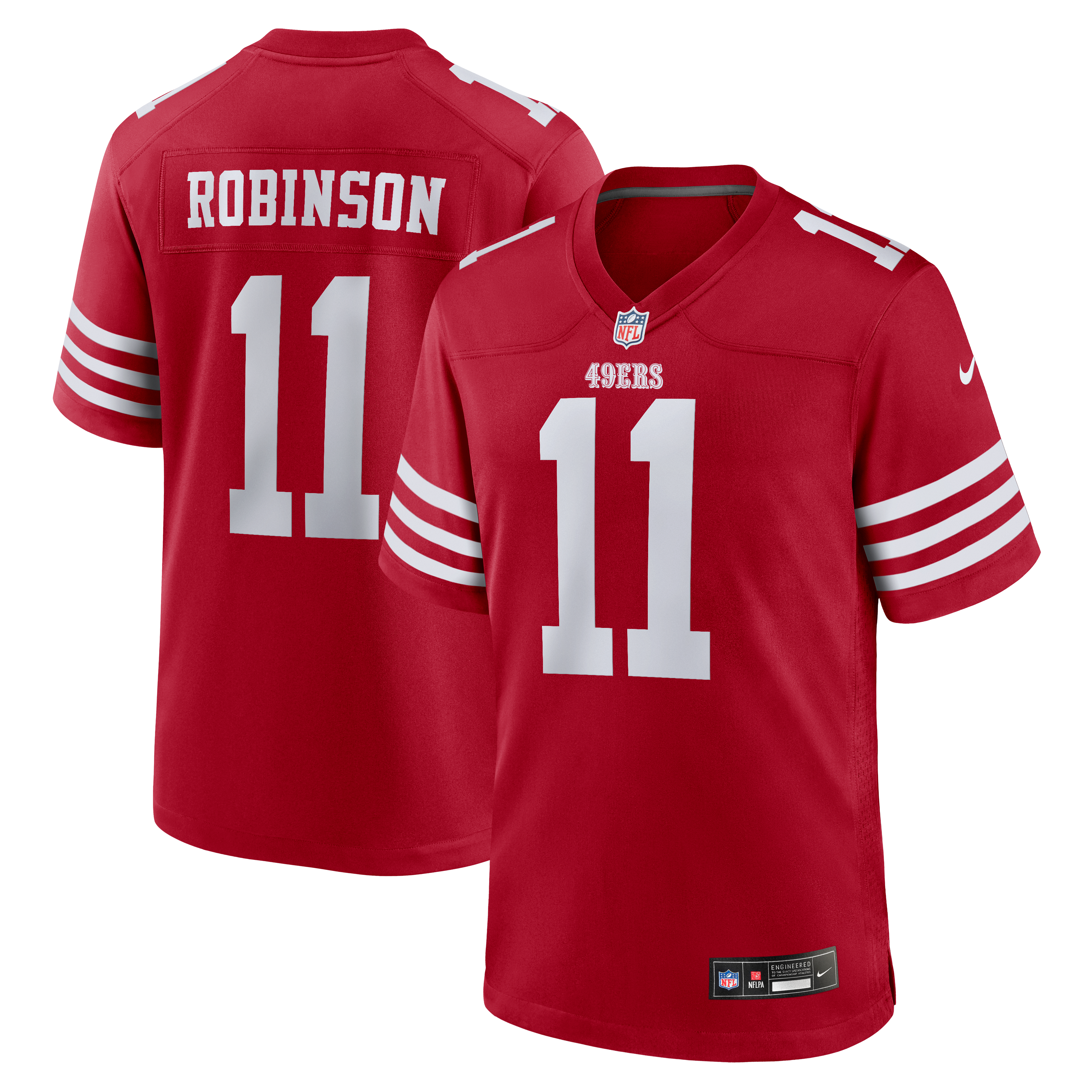 Demarcus Robinson San Francisco 49ers Game Jersey Scarlet NFL Football Fan Wear