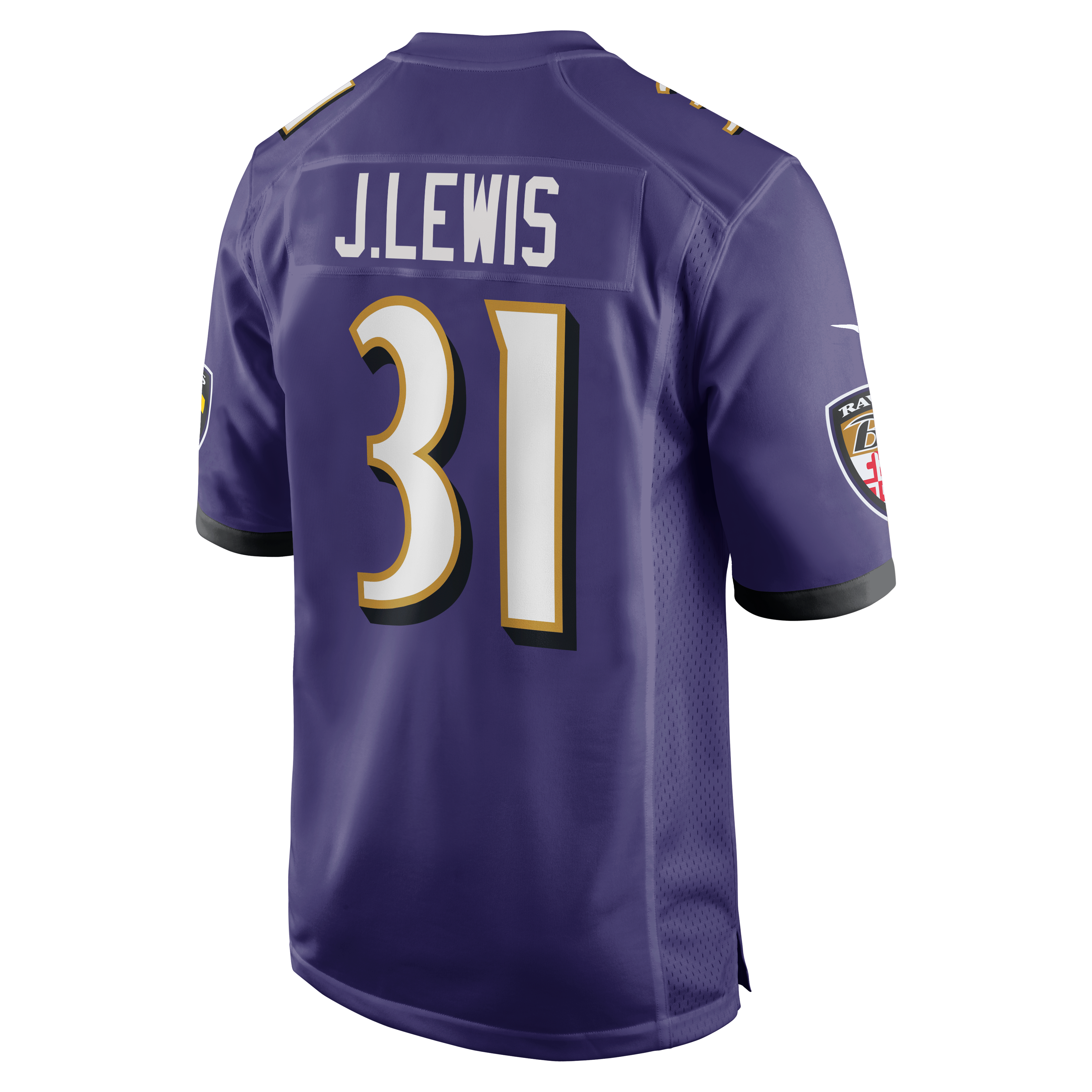 Jamal Lewis Retired Baltimore Ravens Player Jersey Purple NFL Football Fan Wear Jamal Lewis Retired