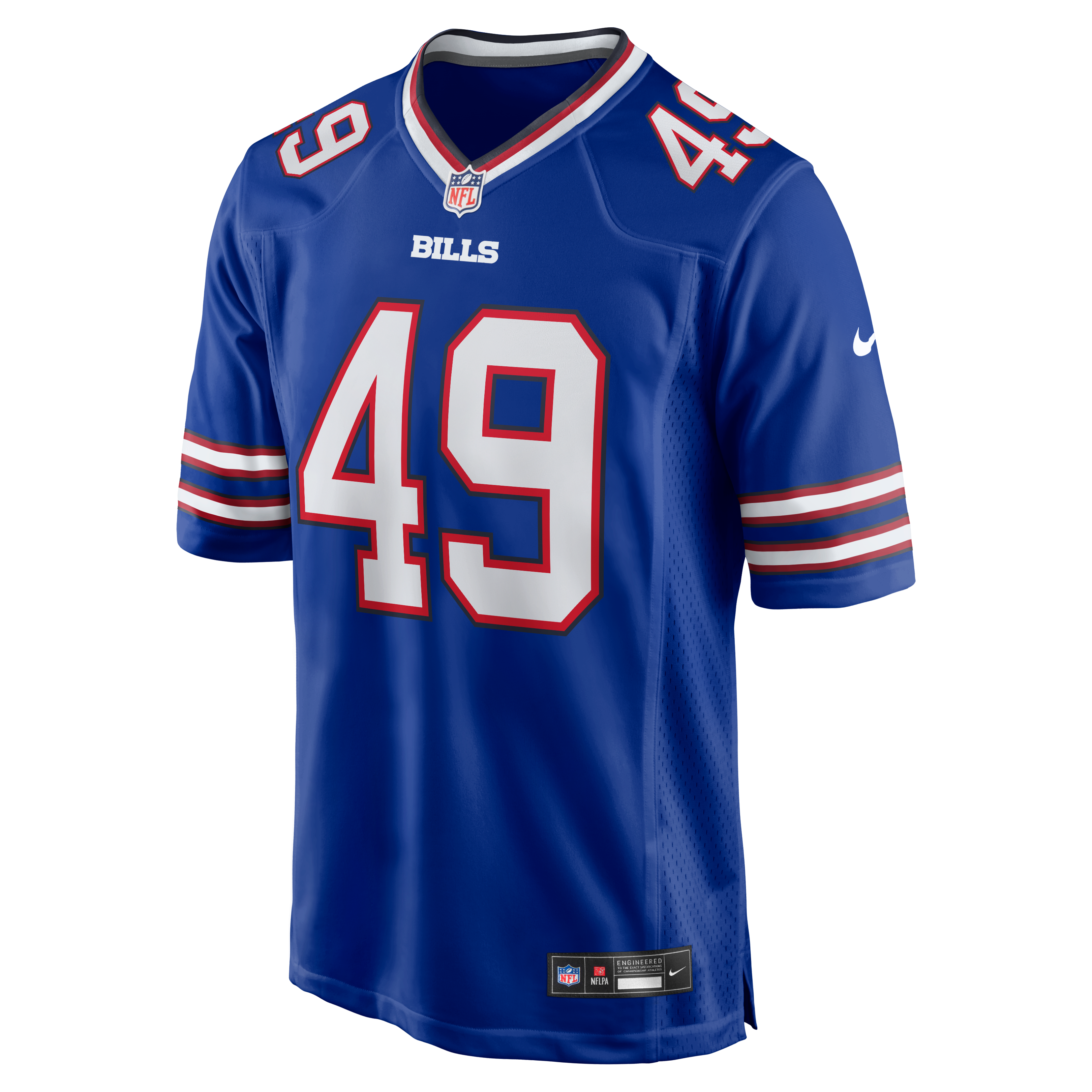 DaShaun White Buffalo Bills Game Jersey White NFL Football Fan Wear DaShaun White