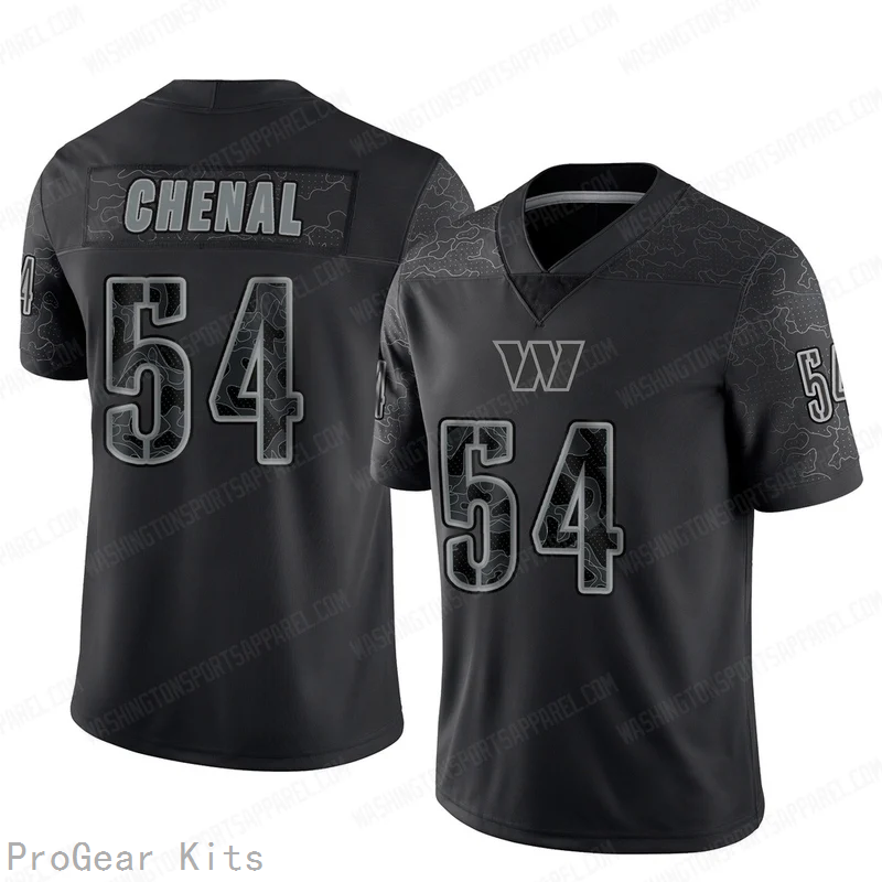 Leo Chenal Washington Commanders Jersey No.54 Reflective NFL Football Fan Wear