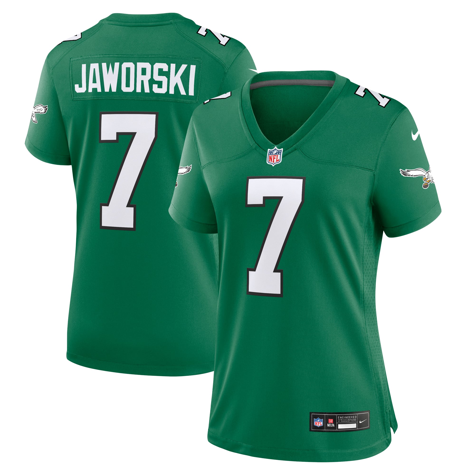 Ron Jaworski Philadelphia Eagles Game Jersey Kelly Green NFL Football Fan Wear Ron Jaworski