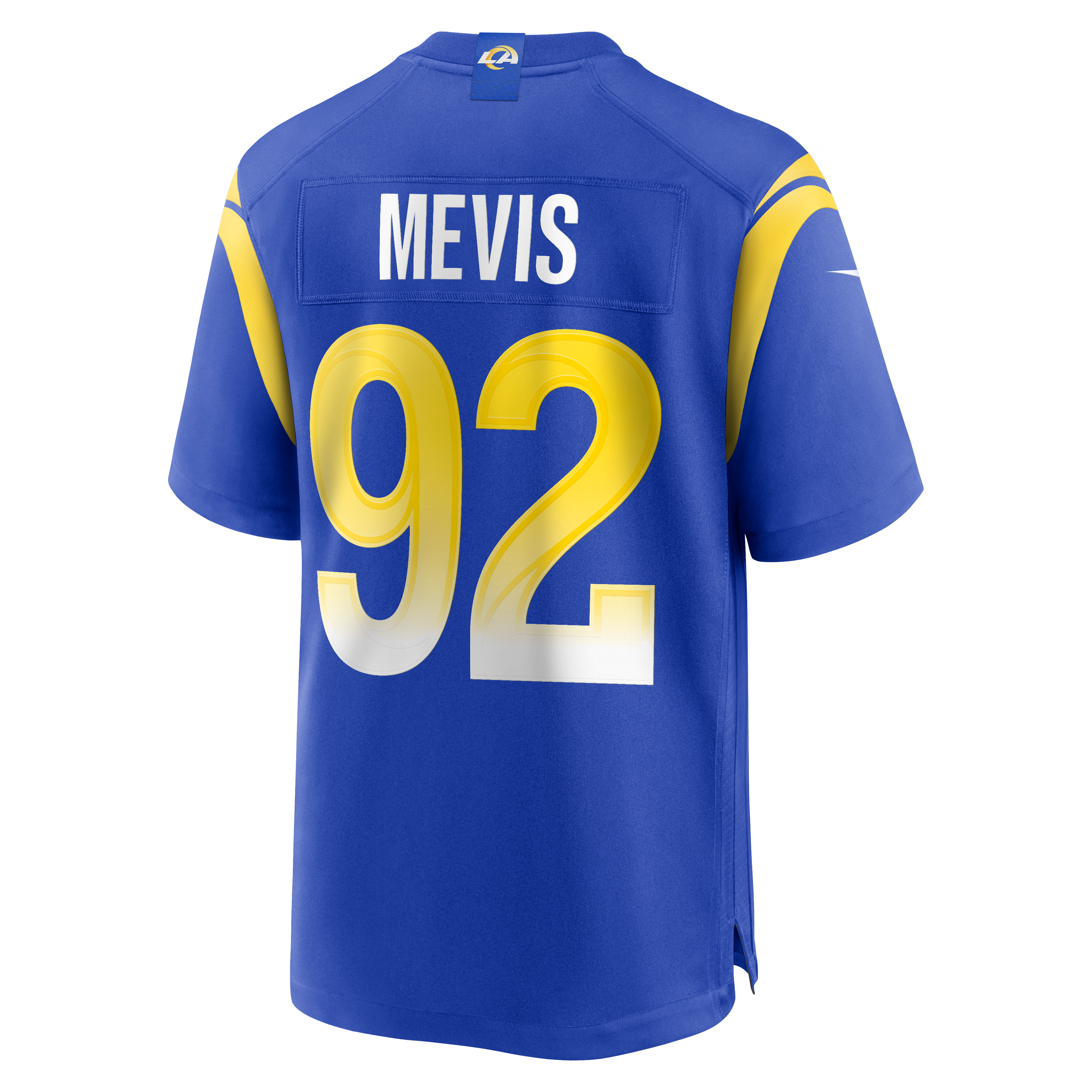 Harrison Mevis Los Angeles Rams Game Jersey Royal NFL Football Fan Wear Harrison Mevis